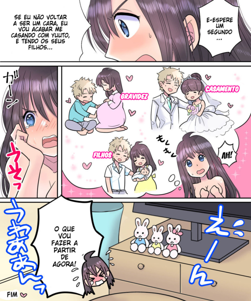 [Amuai Okashi Seisakusho (Torajima Tao)] TS Ame Chuuihou ~Fushigi na Ame de Kawaru Jinsei~ [Portuguese-BR] [Ninjaboy] imagen número 36