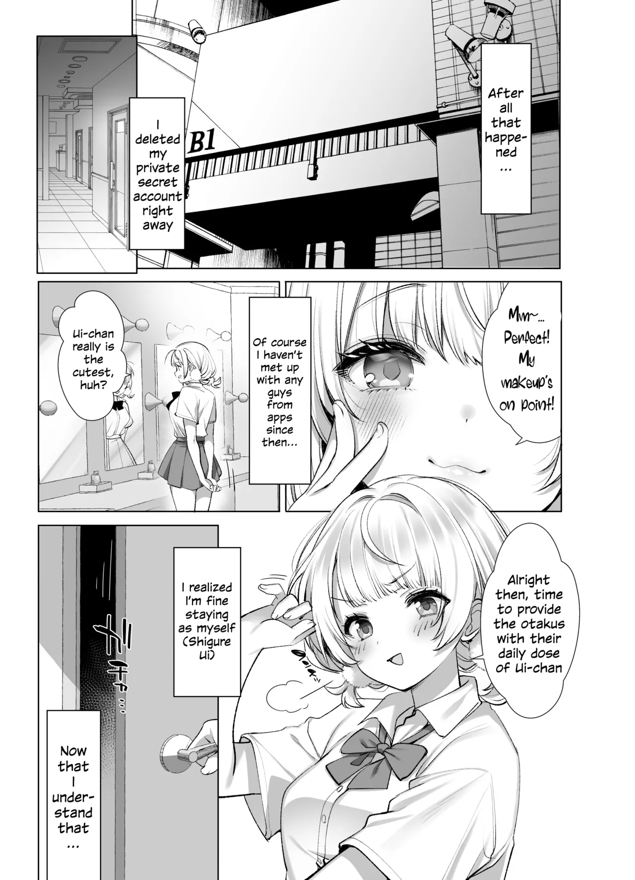 [French Letter (Fujisaki Hikari)] Idol Kamieshi Vtuber no Ero Uraaka Katsudou | Idol Goddess Artist VTuber's Lewd Secret Account Activities (Shigure Ui) [English] [Digital] image number 38