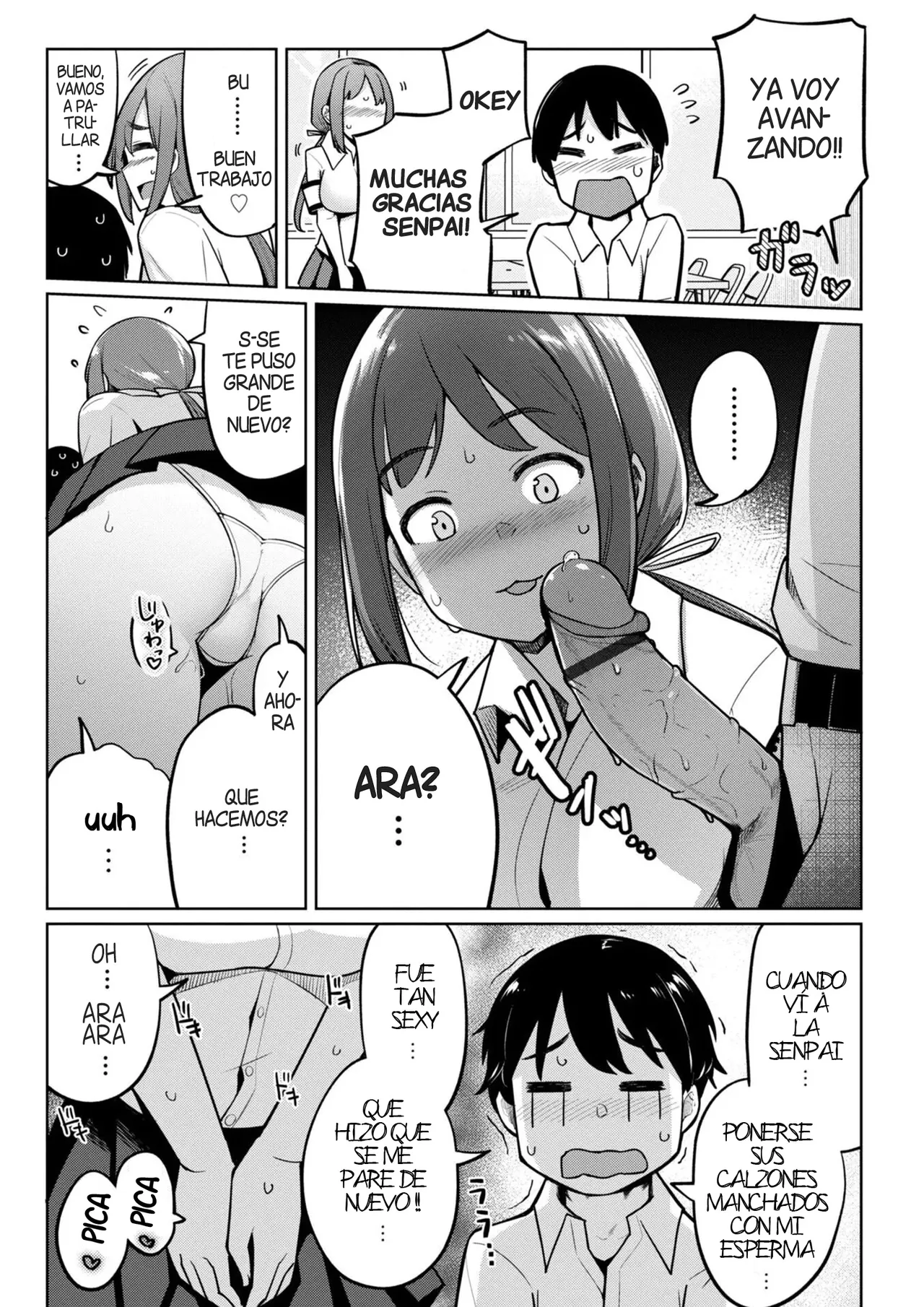 [Ippongui] Kouhai Amayakashi Harem in Fuuki Iinkai Ch. 2 | Un Kouhai mimado por un Haren en el Comite de la Moral Publica (Cap.2) [Spanish] [Harenchi no Fansub] [Digital] 5eme image