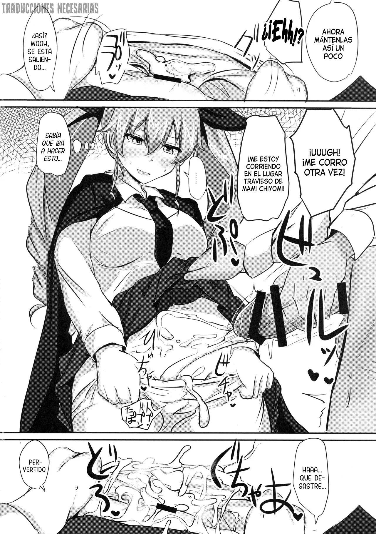 (C90) [Hakuginmokusei (Poshi)] Anchovy Nee-san White Sauce Zoe |  Anchovy-neesan acompañada de salsa blanca (Girls und Panzer) [Spanish] [Traducciones necesarias] image number 13