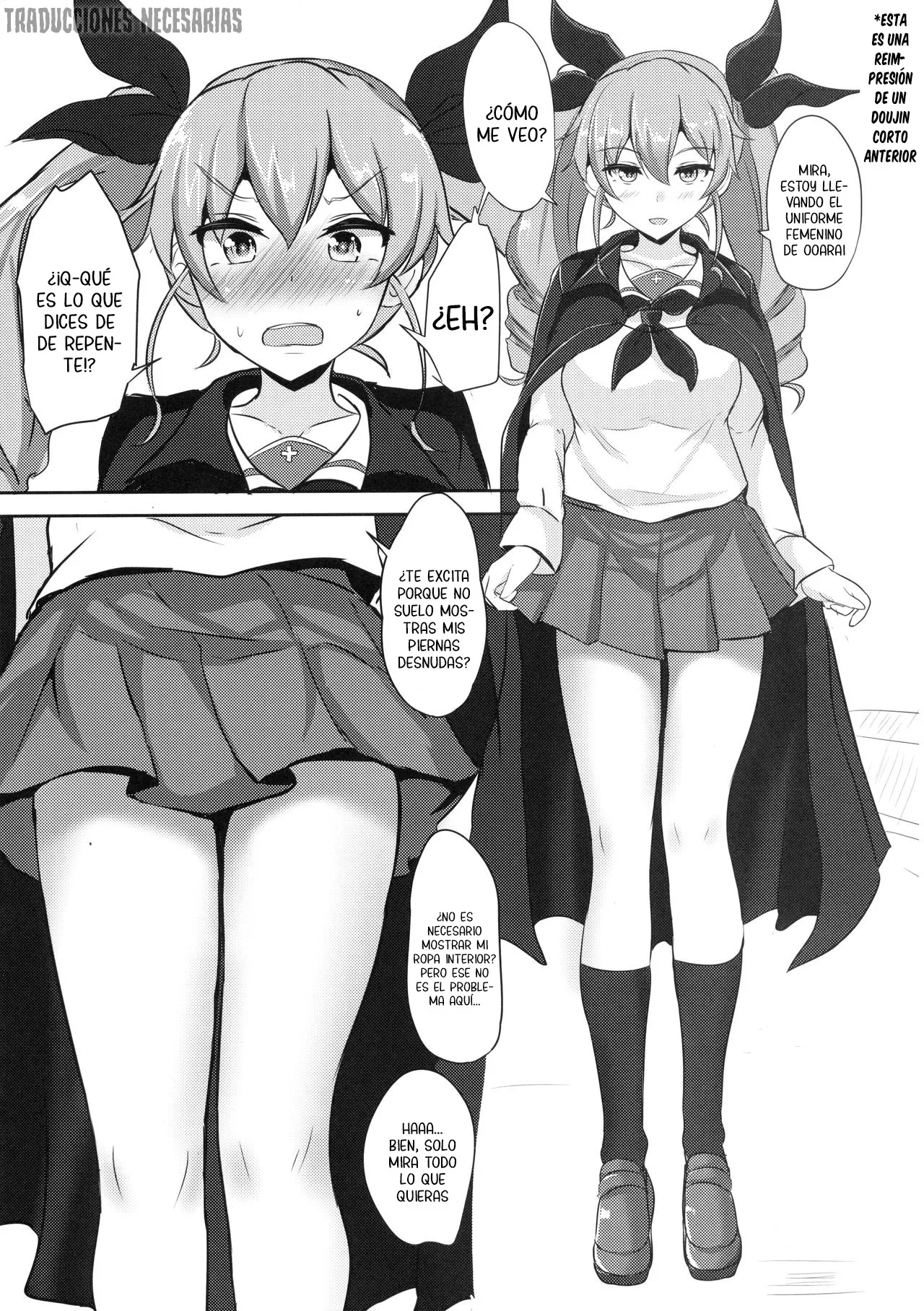 (C90) [Hakuginmokusei (Poshi)] Anchovy Nee-san White Sauce Zoe |  Anchovy-neesan acompañada de salsa blanca (Girls und Panzer) [Spanish] [Traducciones necesarias] image number 19