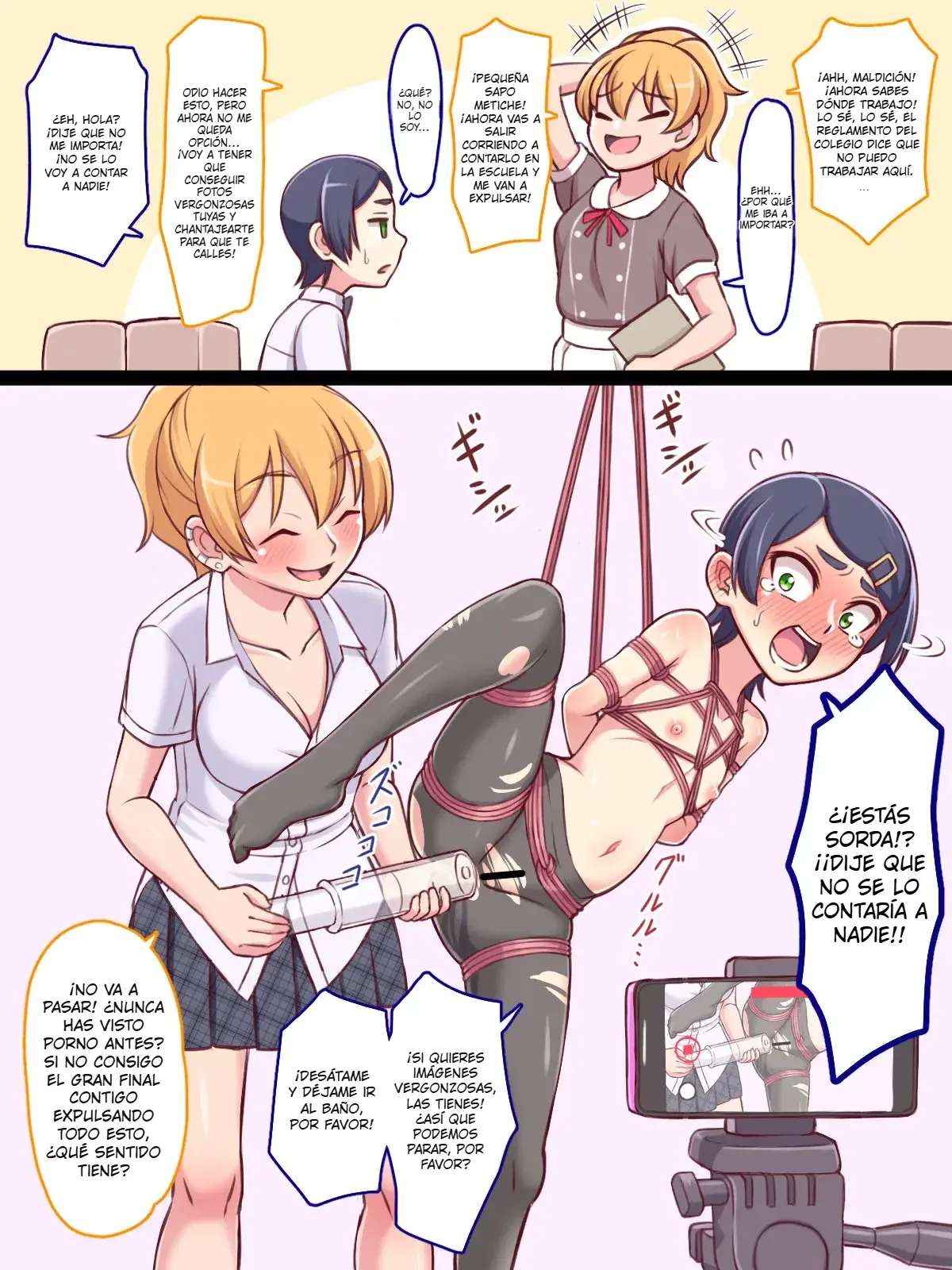 [Watashiki] Do-M Iinchou to Do-S Gyaru | The Gyaru Dom and the Student Council Sub [Ongoing] [Spanish] image number 16