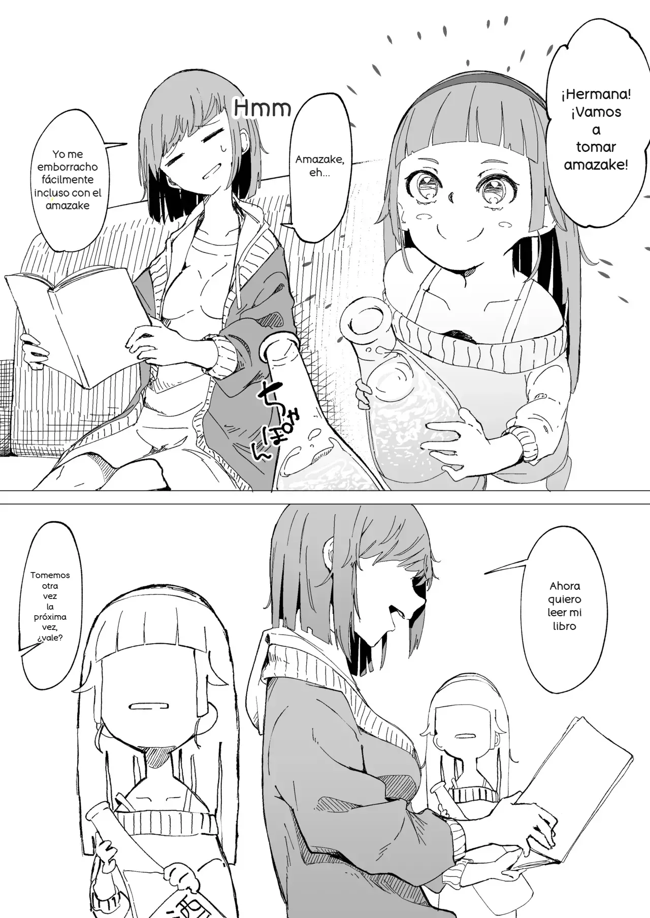 [Boukoku Daitouryou] Amazake de You Ane to Nomasetai Imouto [Spanish] [Charum] image number 1