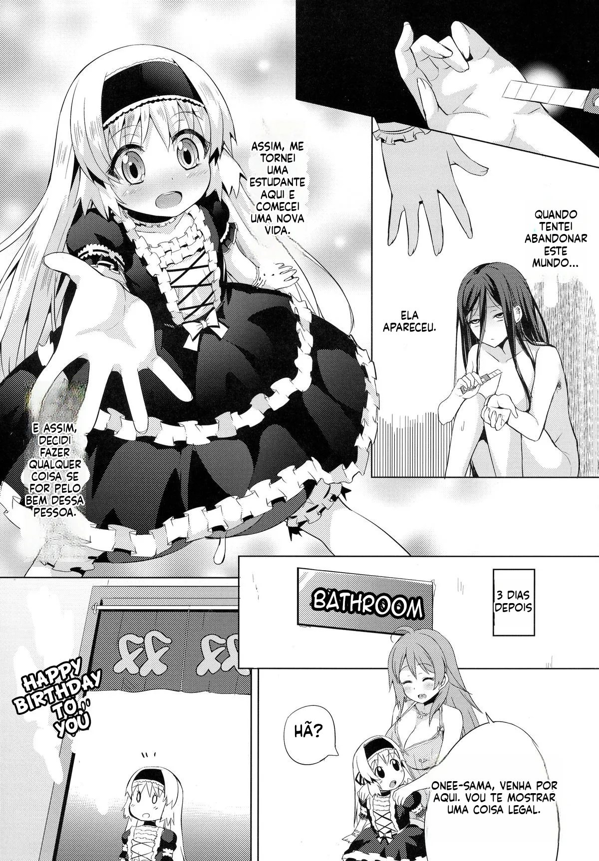 (Futaket 11) [Kinokoya(Kari) (Kinokoya)] Chingirls - Happy Birthday Onee-sama Ai no Chinkasu Soap Hen [Portuguese-BR] image number 10