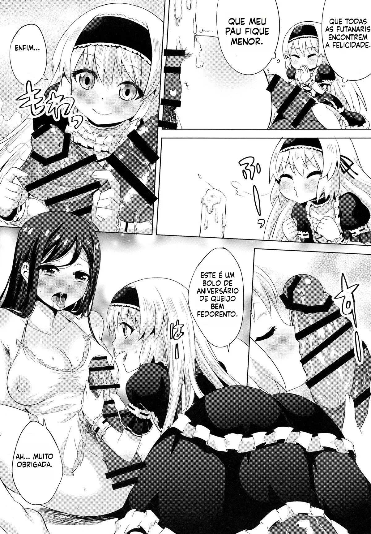 (Futaket 11) [Kinokoya(Kari) (Kinokoya)] Chingirls - Happy Birthday Onee-sama Ai no Chinkasu Soap Hen [Portuguese-BR] image number 12