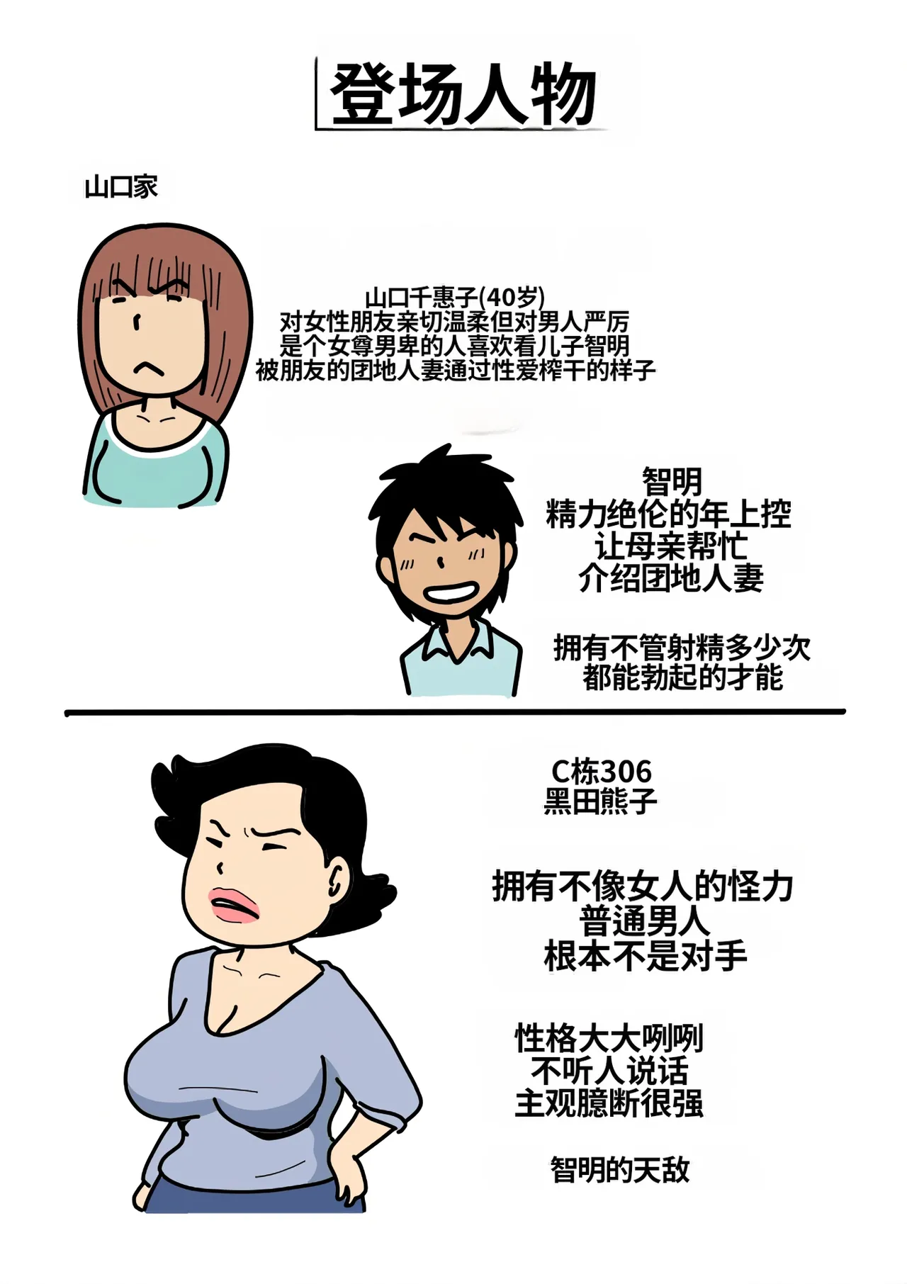 [Kurozume Fuuta] Mob-gao no Koushoku Danchizuma-tachi 3 Monster Shufu no Kumako-san | 路人脸的好色团地人妻们・3 怪物主妇熊子阿姨 [Chinese] [MTL] image number 2