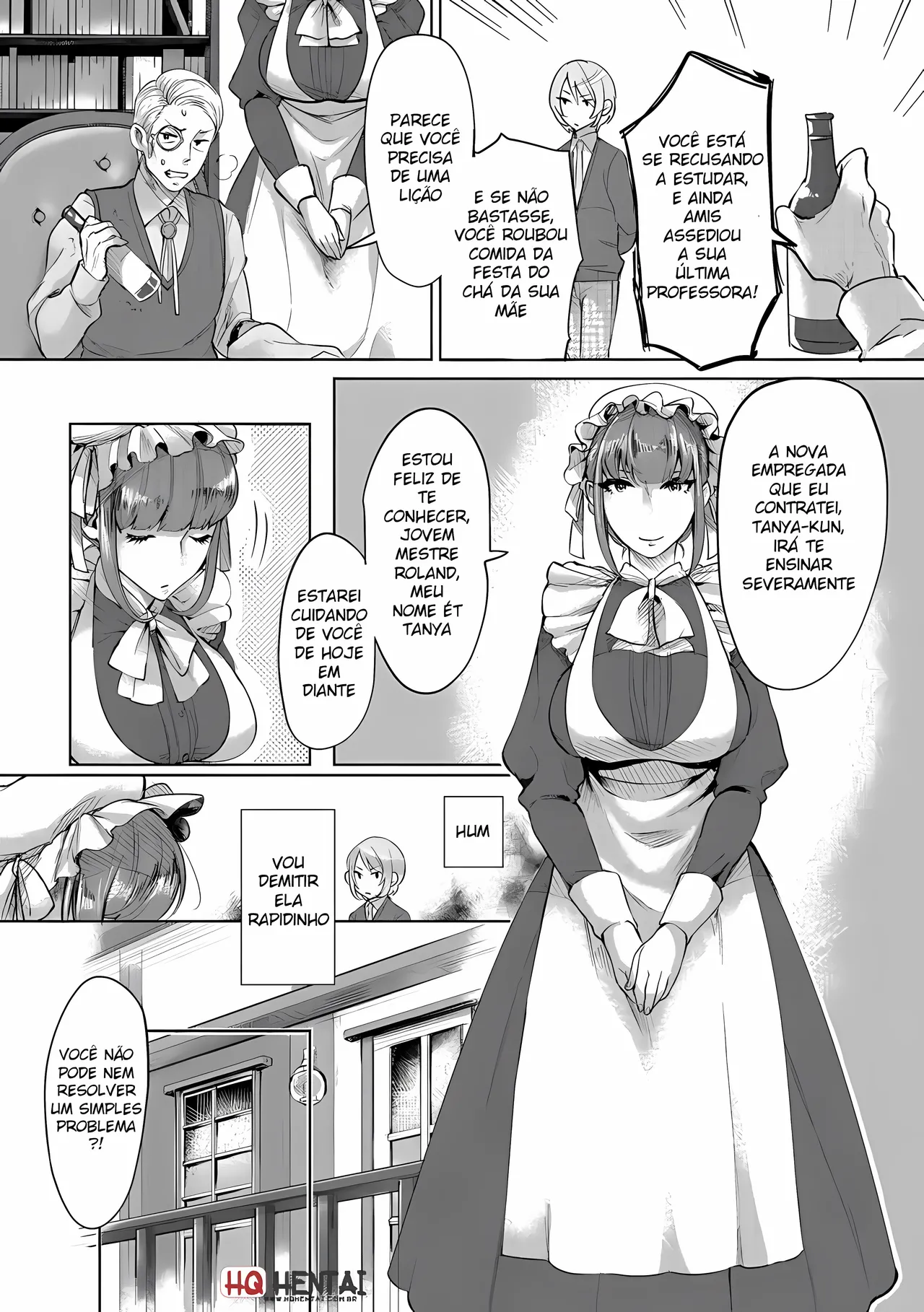 [Omecho] Bocchama no Aibou Maid [Portuguese-BR] [Upscale] image number 2