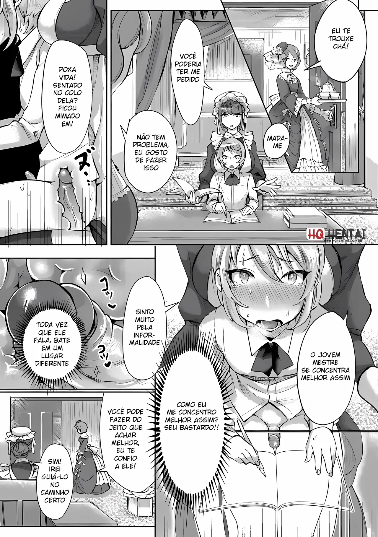 [Omecho] Bocchama no Aibou Maid [Portuguese-BR] [Upscale] image number 11