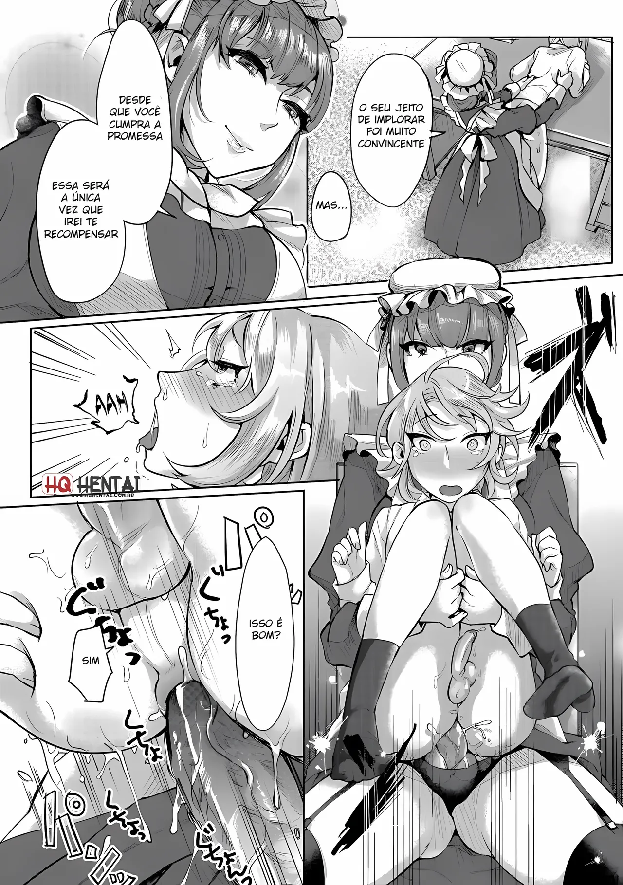 [Omecho] Bocchama no Aibou Maid [Portuguese-BR] [Upscale] image number 14