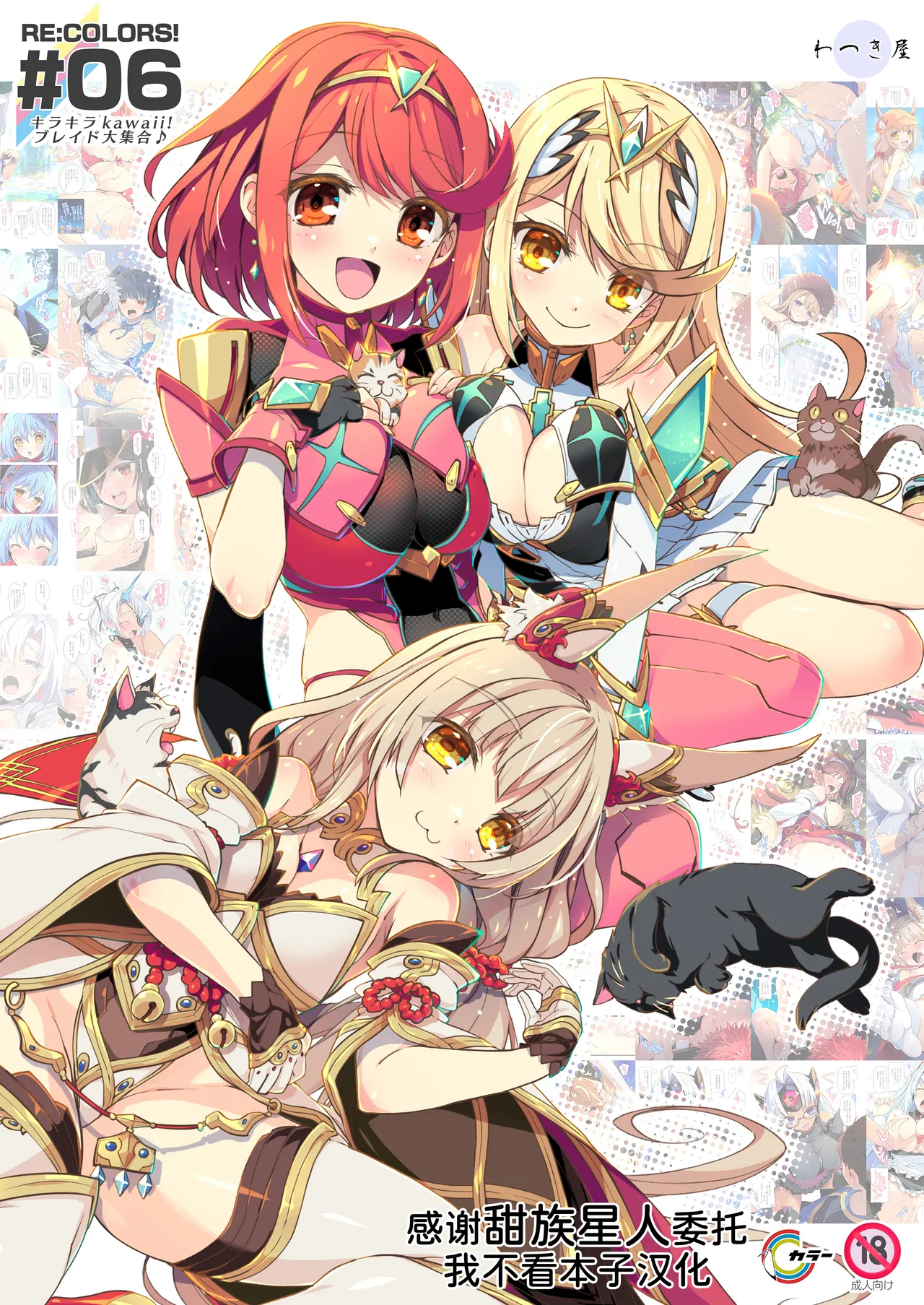 [Watsukiya (Watsuki Rumi, Yuuki Sei)] RE:COLORS!# 06 Kanojo ga Mizugi ni Kigaetara Rakuen ni Ichiban Chikai Shima!? (Xenoblade Chronicles 2, Xenoblade Chronicles 3) [Chinese] [甜族星人x我不看本子汉化] image number 1