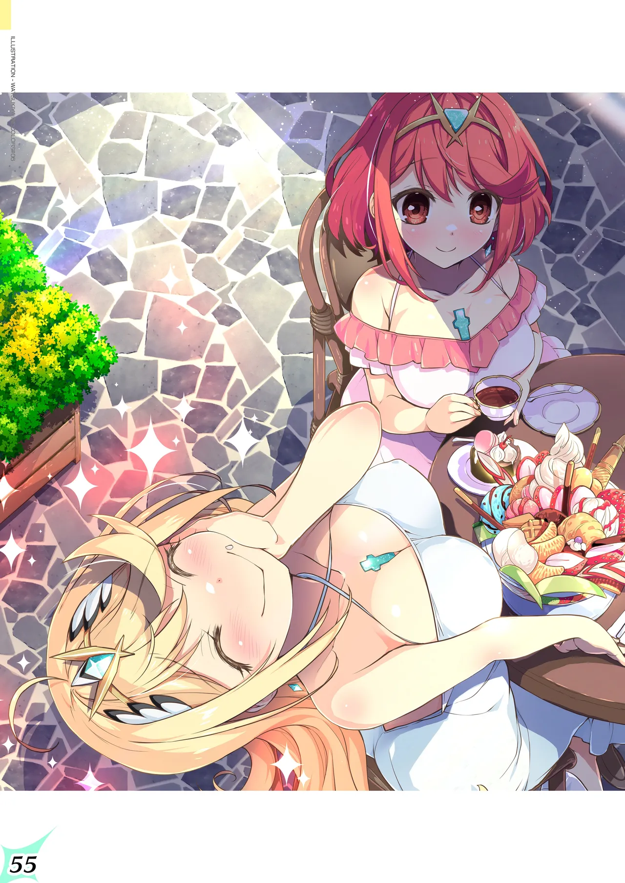 [Watsukiya (Watsuki Rumi, Yuuki Sei)] RE:COLORS!# 06 Kanojo ga Mizugi ni Kigaetara Rakuen ni Ichiban Chikai Shima!? (Xenoblade Chronicles 2, Xenoblade Chronicles 3) [Chinese] [甜族星人x我不看本子汉化] image number 62