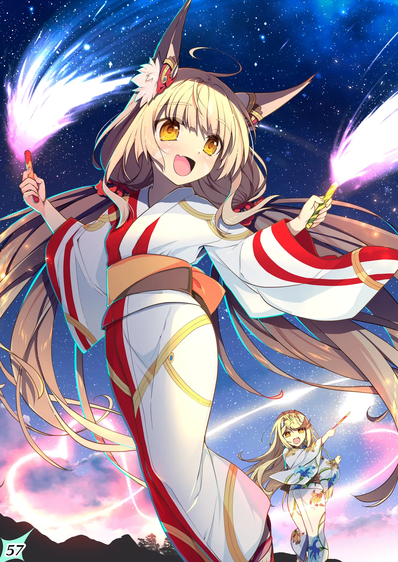 [Watsukiya (Watsuki Rumi, Yuuki Sei)] RE:COLORS!# 06 Kanojo ga Mizugi ni Kigaetara Rakuen ni Ichiban Chikai Shima!? (Xenoblade Chronicles 2, Xenoblade Chronicles 3) [Chinese] [甜族星人x我不看本子汉化] image number 65