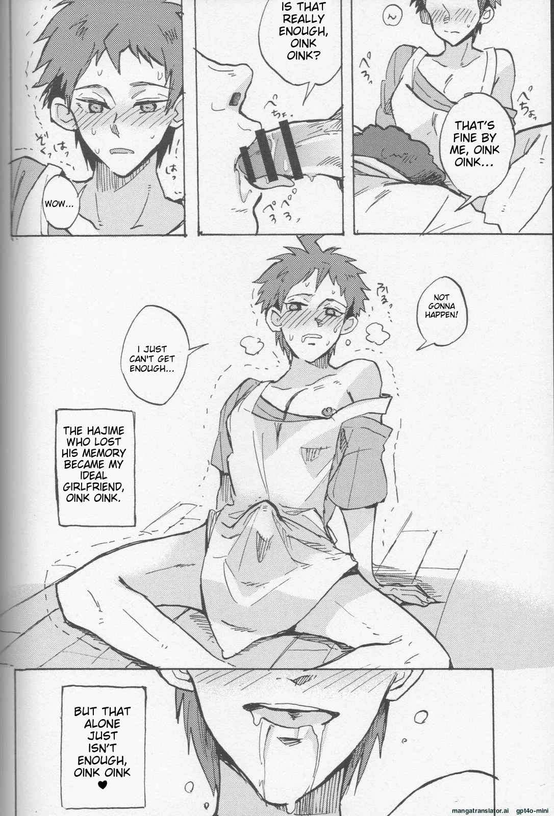 (SC62) [Ankuontan (Tanashi)] Onaji Yobi Gakka no Kuse ni Kuso Majime na Hinata Hajime ga Kioku Soushitsu ni Natte Bokuchin no Dosukebe Kanojo ni naru nante...!? (Danganronpa) [MTL] image number 60