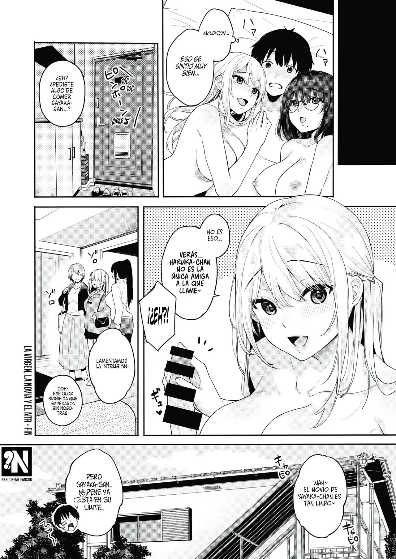 [Bekotarou] Shojo to Kanojo to Netorare to | La Virgen, la Novia y el NTR (COMIC Kairakuten BEAST 2021-04) [NekoCreme] [Spanish] [Digital] image number 22