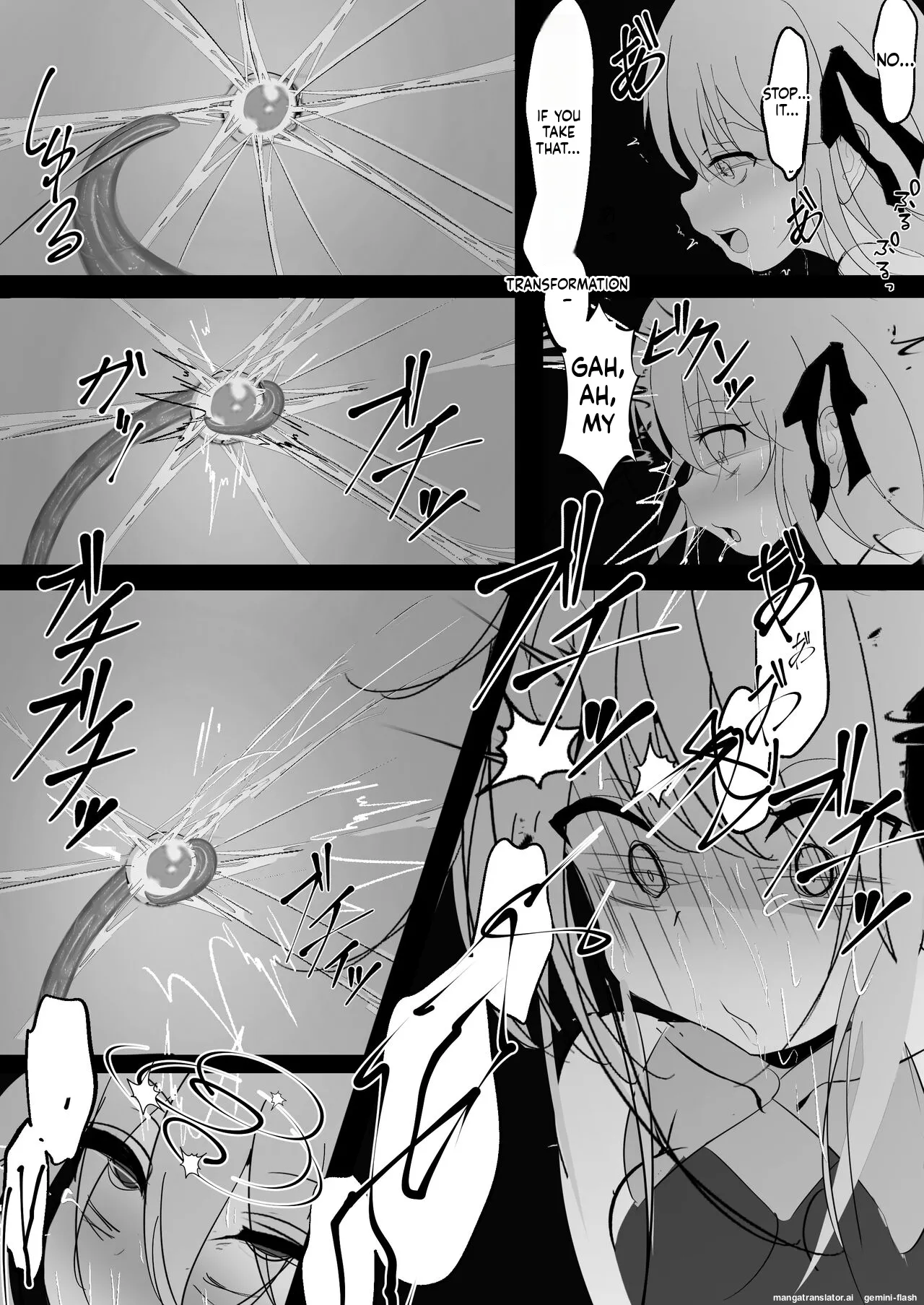 [Hatome Honpo] Mahou Shoujo ga Iroiro to Hidoi Me ni Au Ohanashi (English) (MTL) image number 16