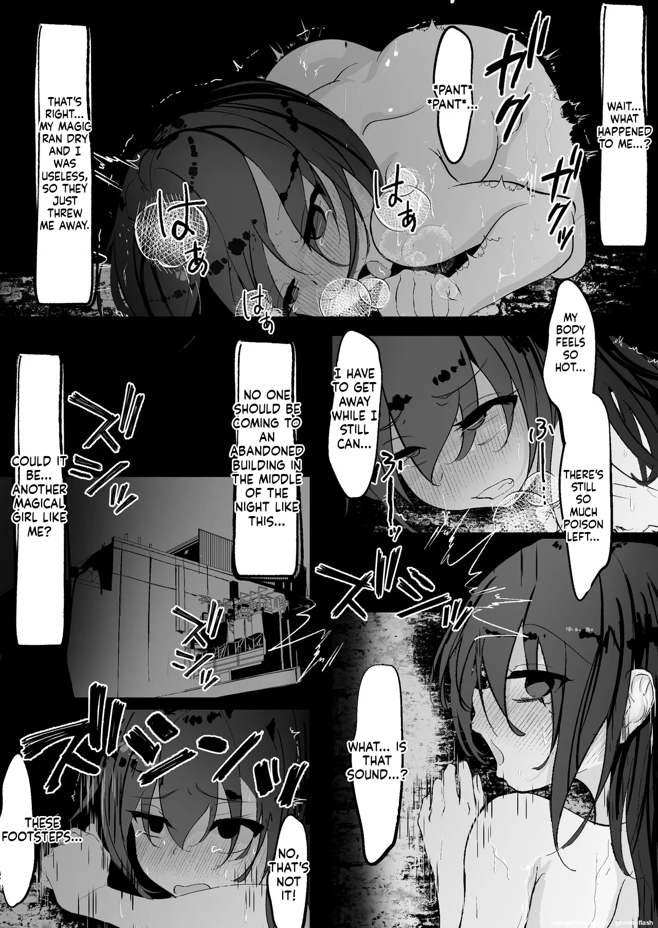 [Hatome Honpo] Mahou Shoujo ga Iroiro to Hidoi Me ni Au Ohanashi (English) (MTL) image number 24