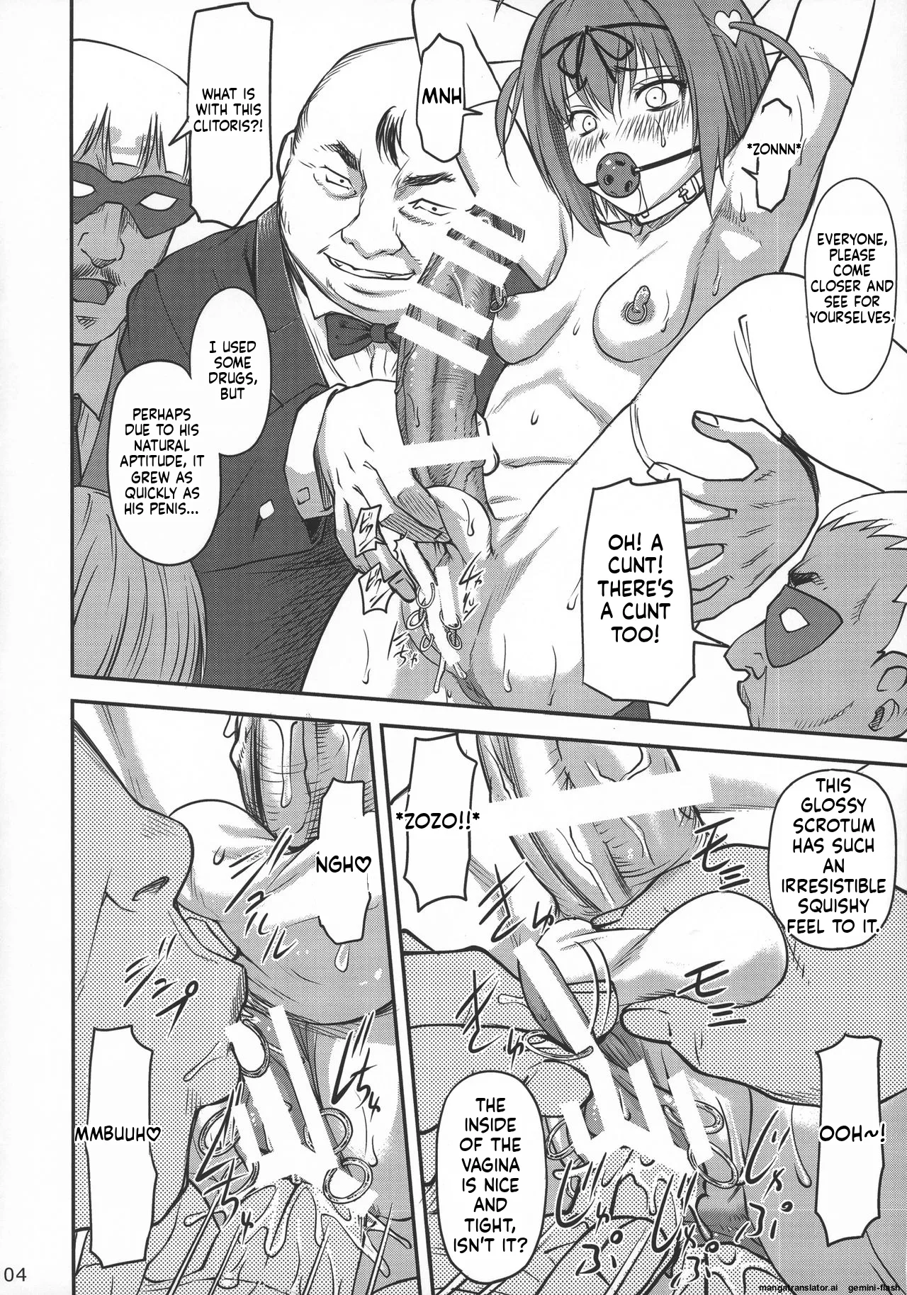 (C92) [Index ACG (Nagare Ippon)] INDEXGIRLS 10 Futanari Seito Kaichou Amazing SM Show [English] [MTL] image number 6