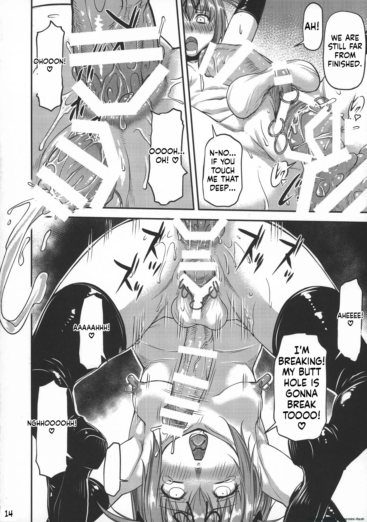 (C92) [Index ACG (Nagare Ippon)] INDEXGIRLS 10 Futanari Seito Kaichou Amazing SM Show [English] [MTL] image number 16