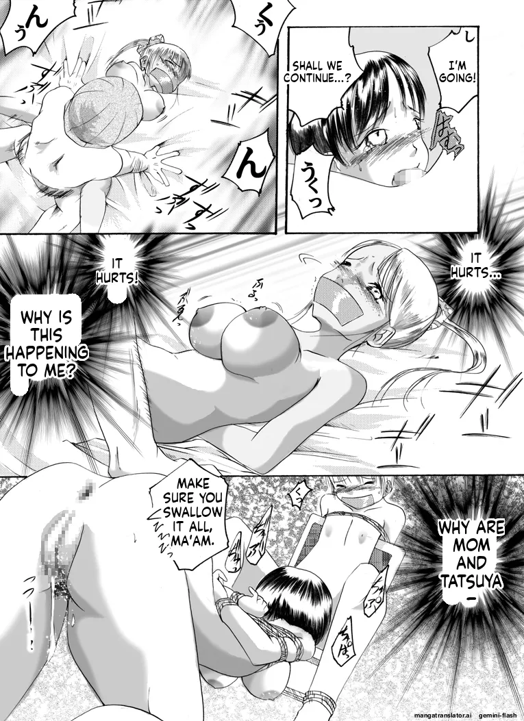 [Nightmare Express -Akumu no Takuhaibin-] Yokubou Kaiki - Haha Musume Yuukai Goukanma (English) (MTL) image number 13