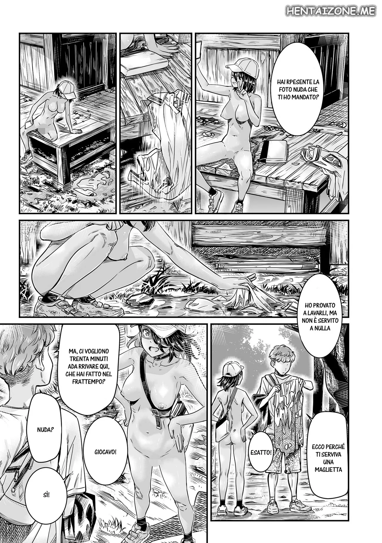 [Burning Shimai (MARUTA)] Hiyake no Zenra Girl wa, Doutei o Sotsugyou shita bakari no Senpai ni Hamedori saseru | Alla Mia Ragazza Piace il Nudismo [Italian] [Digital] 4eme image