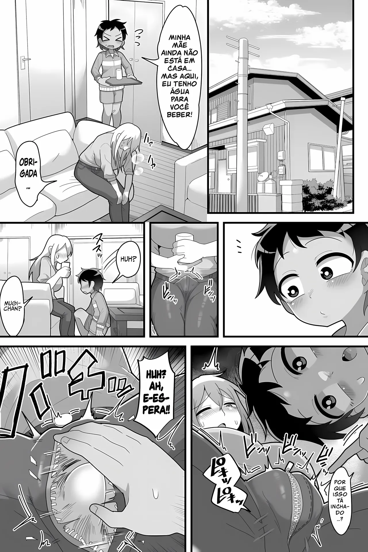 [Dakkoku Jiro] Daisuki na Kinjo no Yasashii Onee-chan ga Futanari datte node Senyou Onaho ni Narimashita [Portuguese-BR] [Upscale] Bildnummer 6