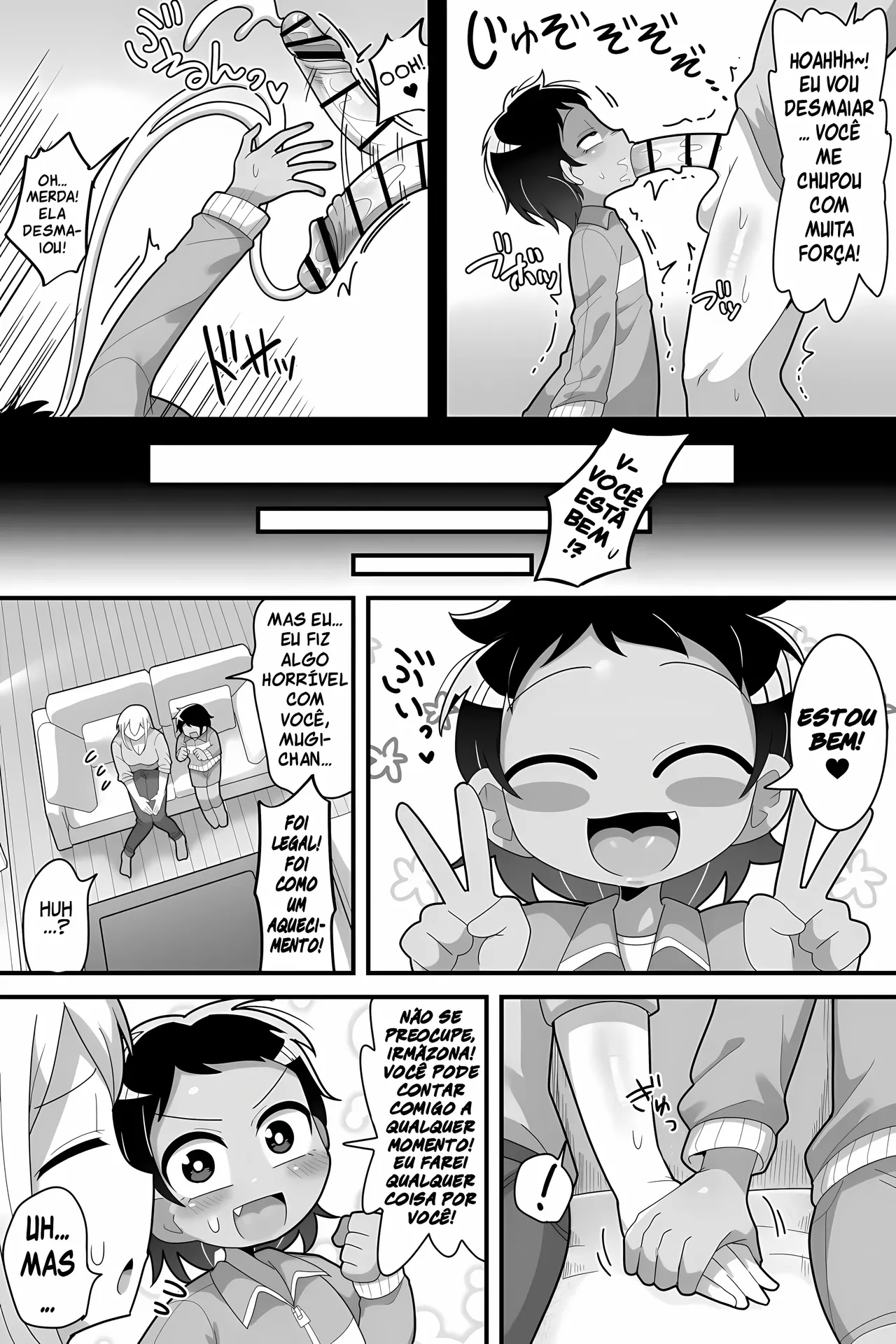 [Dakkoku Jiro] Daisuki na Kinjo no Yasashii Onee-chan ga Futanari datte node Senyou Onaho ni Narimashita [Portuguese-BR] [Upscale] Bildnummer 13