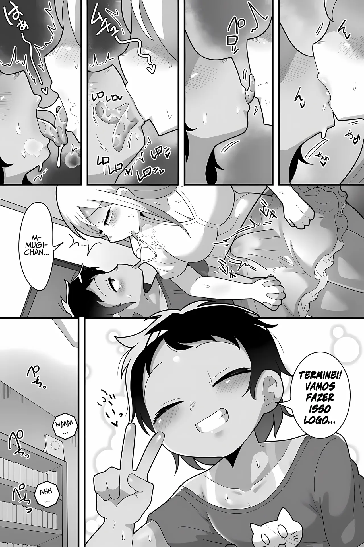 [Dakkoku Jiro] Daisuki na Kinjo no Yasashii Onee-chan ga Futanari datte node Senyou Onaho ni Narimashita [Portuguese-BR] [Upscale] Bildnummer 31