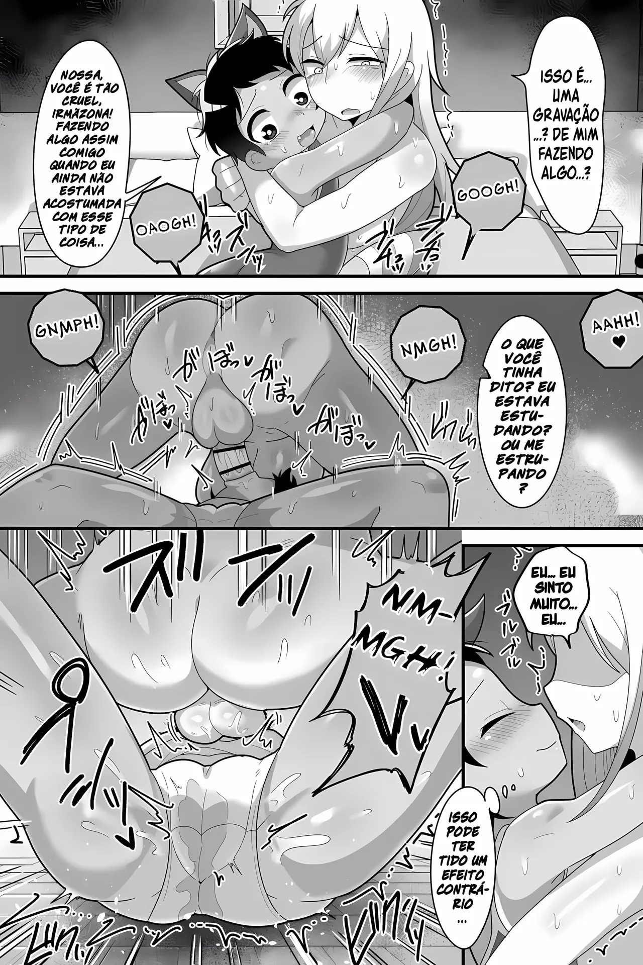 [Dakkoku Jiro] Daisuki na Kinjo no Yasashii Onee-chan ga Futanari datte node Senyou Onaho ni Narimashita [Portuguese-BR] [Upscale] Bildnummer 42