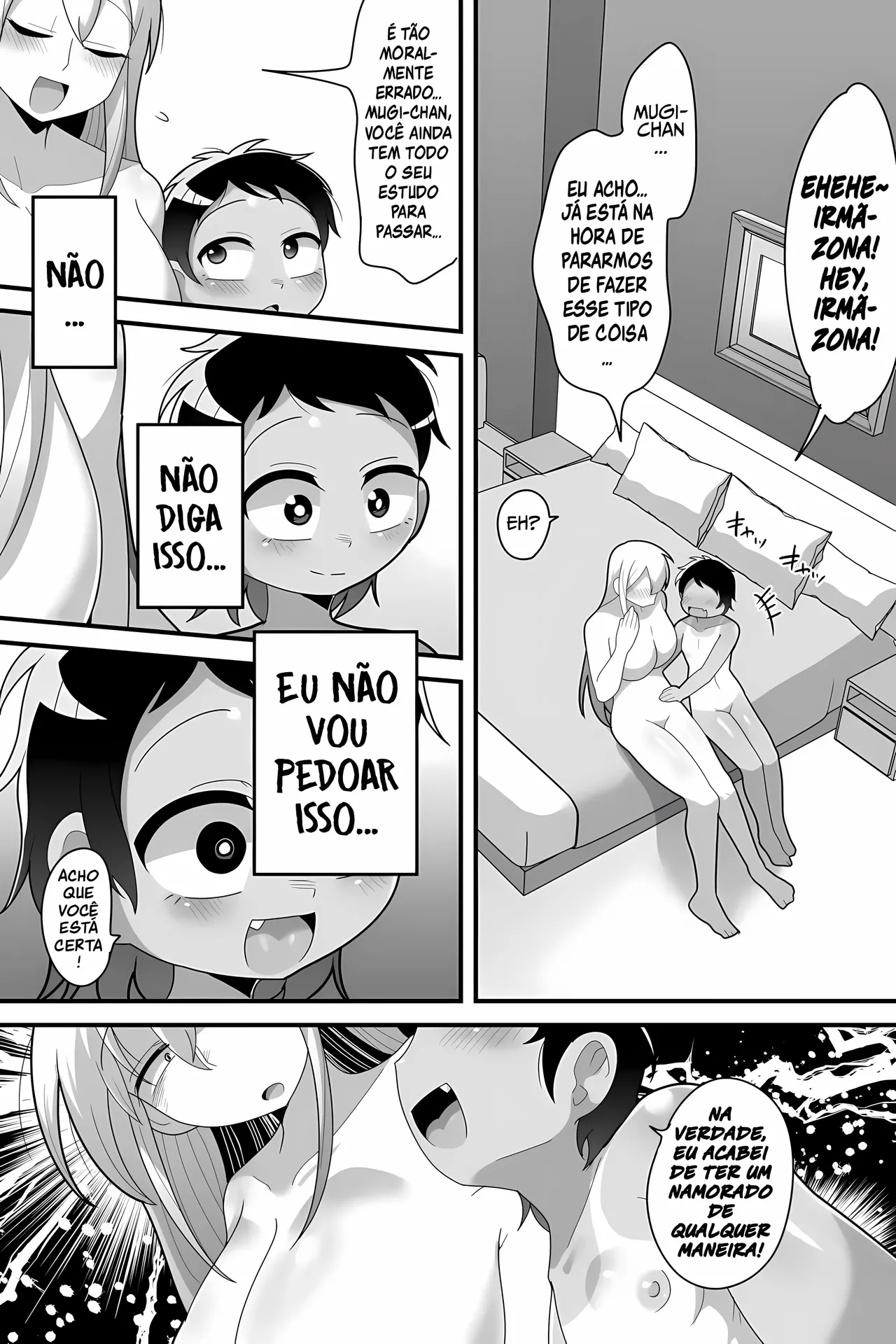 [Dakkoku Jiro] Daisuki na Kinjo no Yasashii Onee-chan ga Futanari datte node Senyou Onaho ni Narimashita [Portuguese-BR] [Upscale] Bildnummer 45