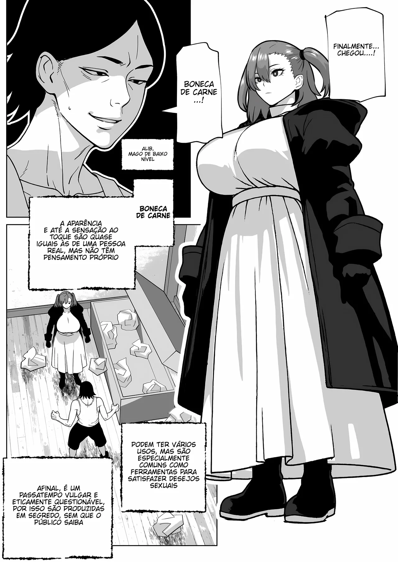 [Bekobeko] Chuumon shita Nikuningyou ni Chinpo ga Tsuiteiru no Desu Ga [Portuguese-BR] [Upscale] image number 2