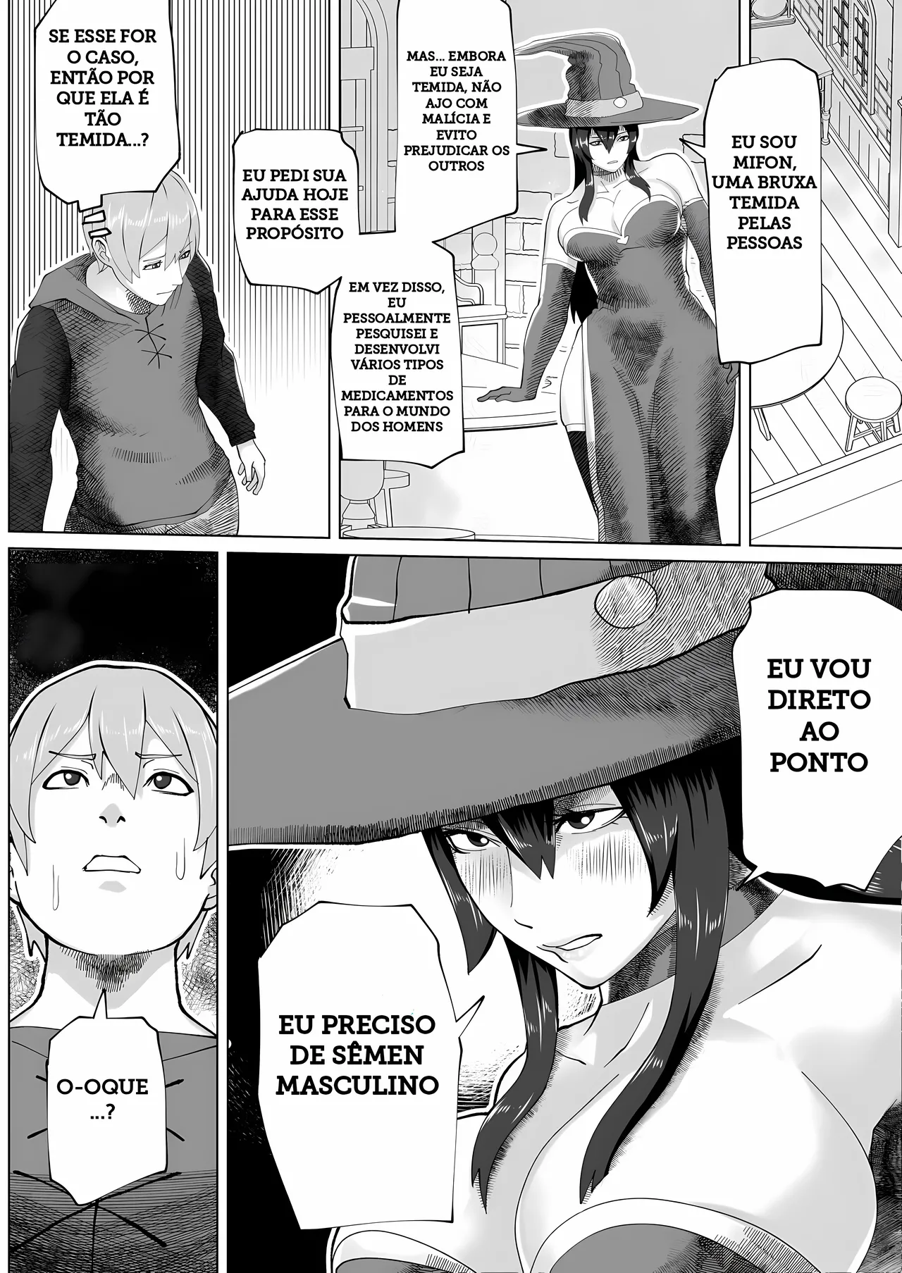 [Bekobeko] Futanari Majo no Mori [Portuguese-BR] [Upscale] 6eme image