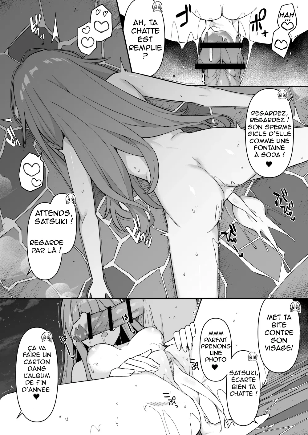 [HeartBreak (Itose Ikuto) ] Shuugaku Ryokou de Onsen Ryokan ni Kita Gal, Nakai no Dekachinpo de Wakarase Zecchou 2 | En voyage scolaire à l’auberge, des amies rencontrent un puceau à gros bite 2 [French] [Shiru10] 이미지 번호 39