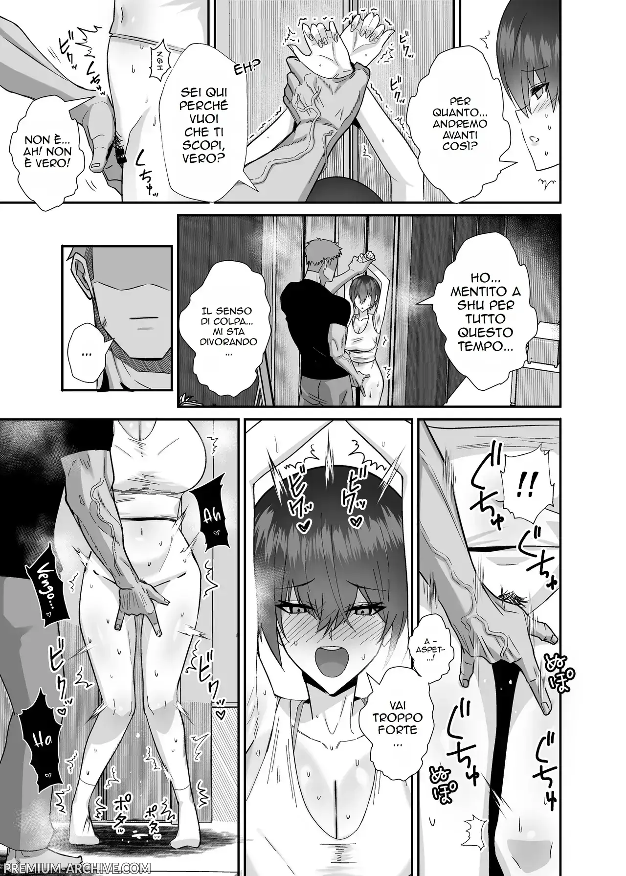 [Zenjidou Shimoneta Seizou Machine (Chinetsu)] Ibitsu Seiso na Yowa Ki Kanojo Gouin Motokare ni Netorareru... | Una ragazza pura ma infedele [Italian] Bildnummer 13