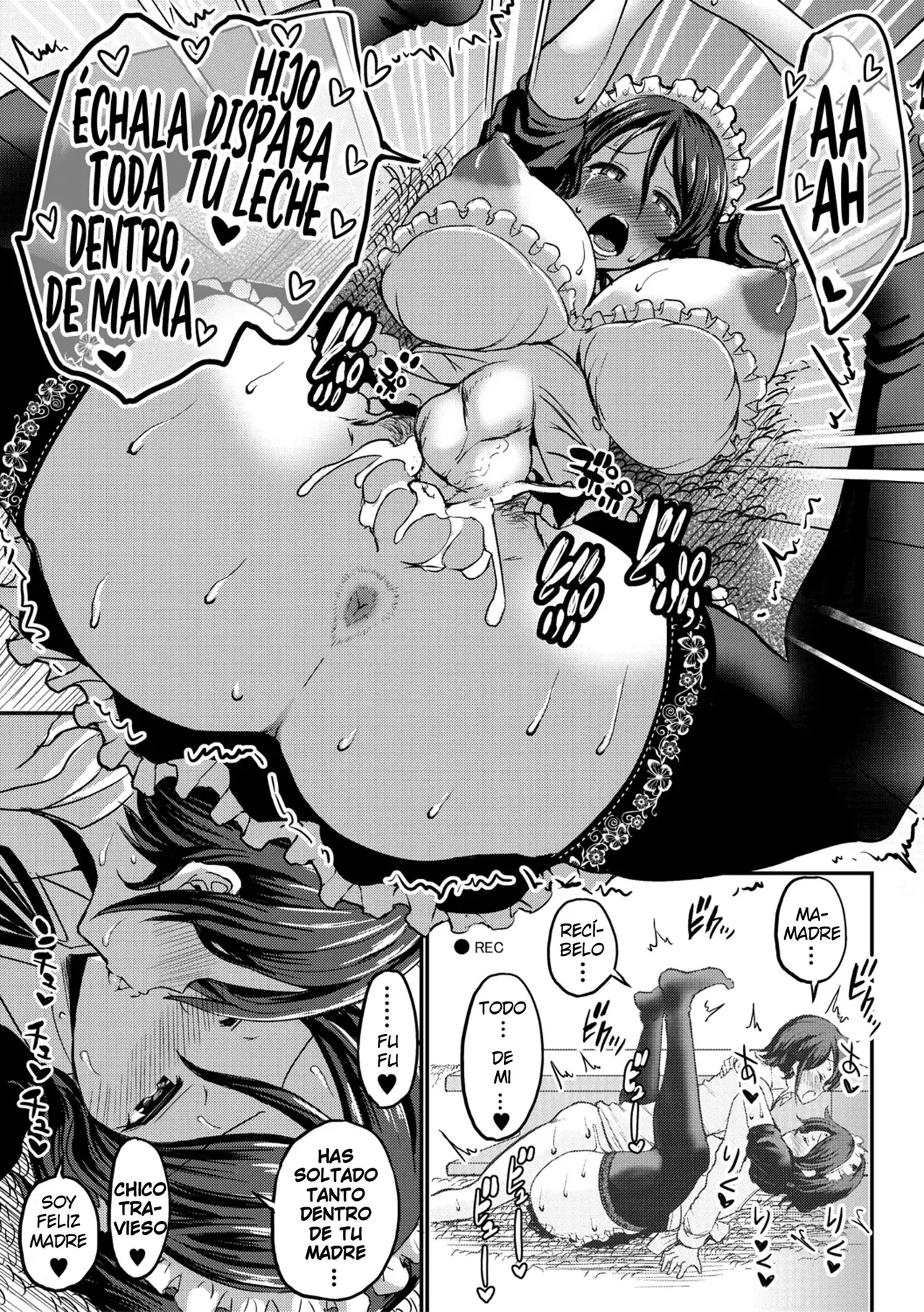 [Bu-chan] Bitch Mama no Tomadoi | Confundi a Mama con una puta [Spanish] [Decensored] [Harenchi no Fansub] Bildnummer 25