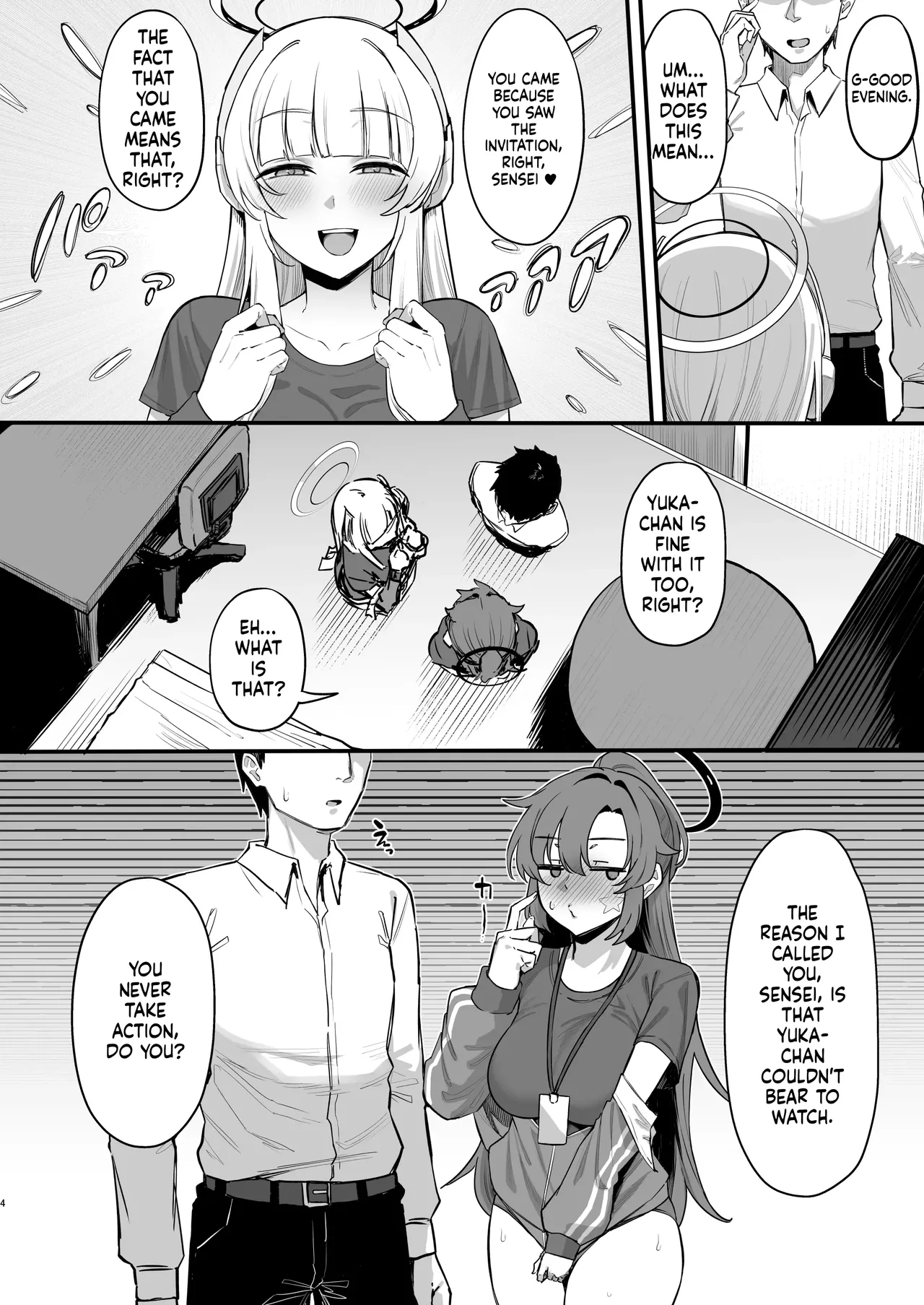 [Nazunasoft (Katsura Harufumi)] Yuuwaku Triangle (Blue Archive) [English] [Digital] 画像番号 3