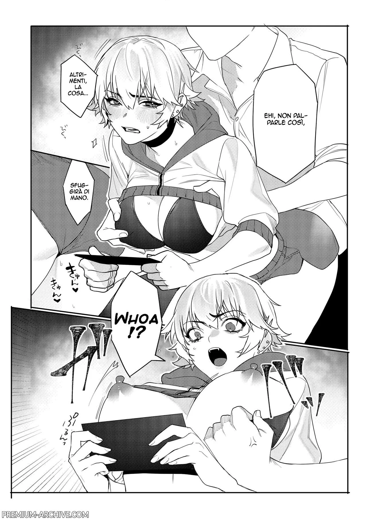 [Oshaburi Tengoku (Shishamo)] Gamer Kanojo no Oppai Monde mita Kekka... | Che succede se provi a palpare le tette di una gamer [Italian] 11eme image