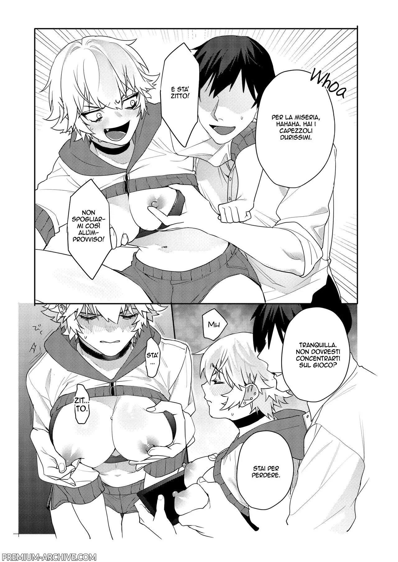 [Oshaburi Tengoku (Shishamo)] Gamer Kanojo no Oppai Monde mita Kekka... | Che succede se provi a palpare le tette di una gamer [Italian] 12eme image