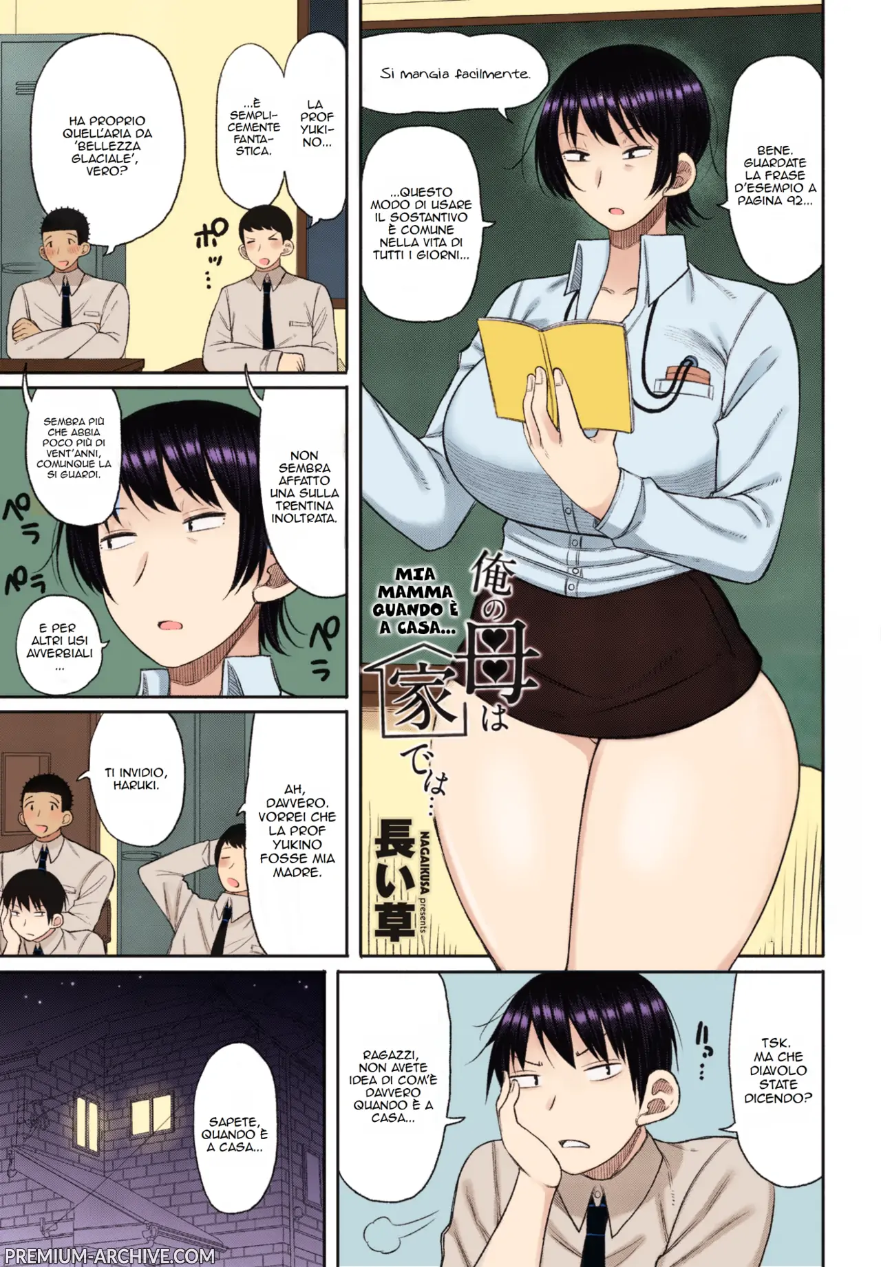 [Nagaikusa] Ore no Haha wa Uchi de wa... | Mia Mamma quando è A Casa (COMIC Penguin Club 2023-07) [Italian] [Colorized] [Decensored] [Digital] première image