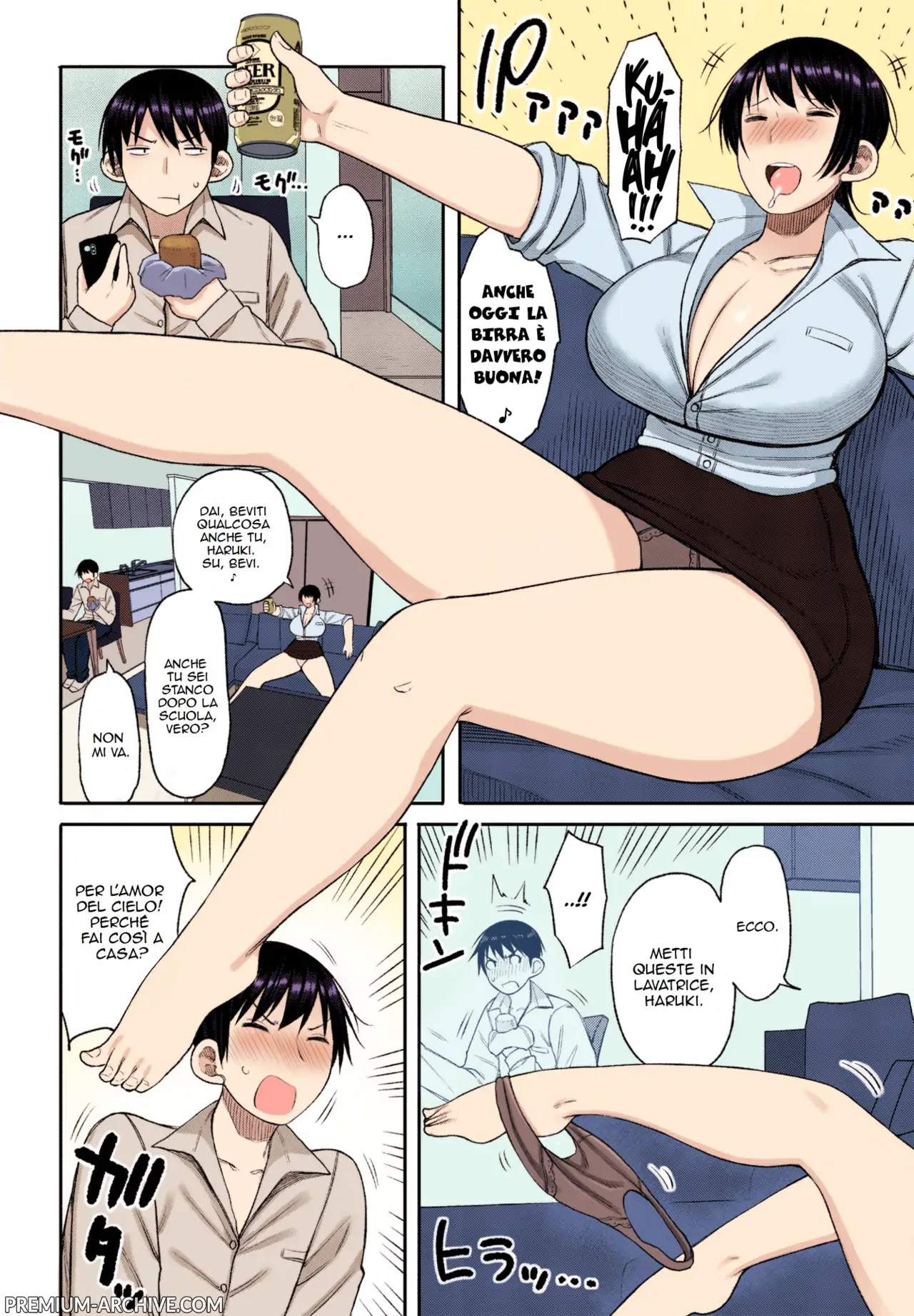 [Nagaikusa] Ore no Haha wa Uchi de wa... | Mia Mamma quando è A Casa (COMIC Penguin Club 2023-07) [Italian] [Colorized] [Decensored] [Digital] 2eme image