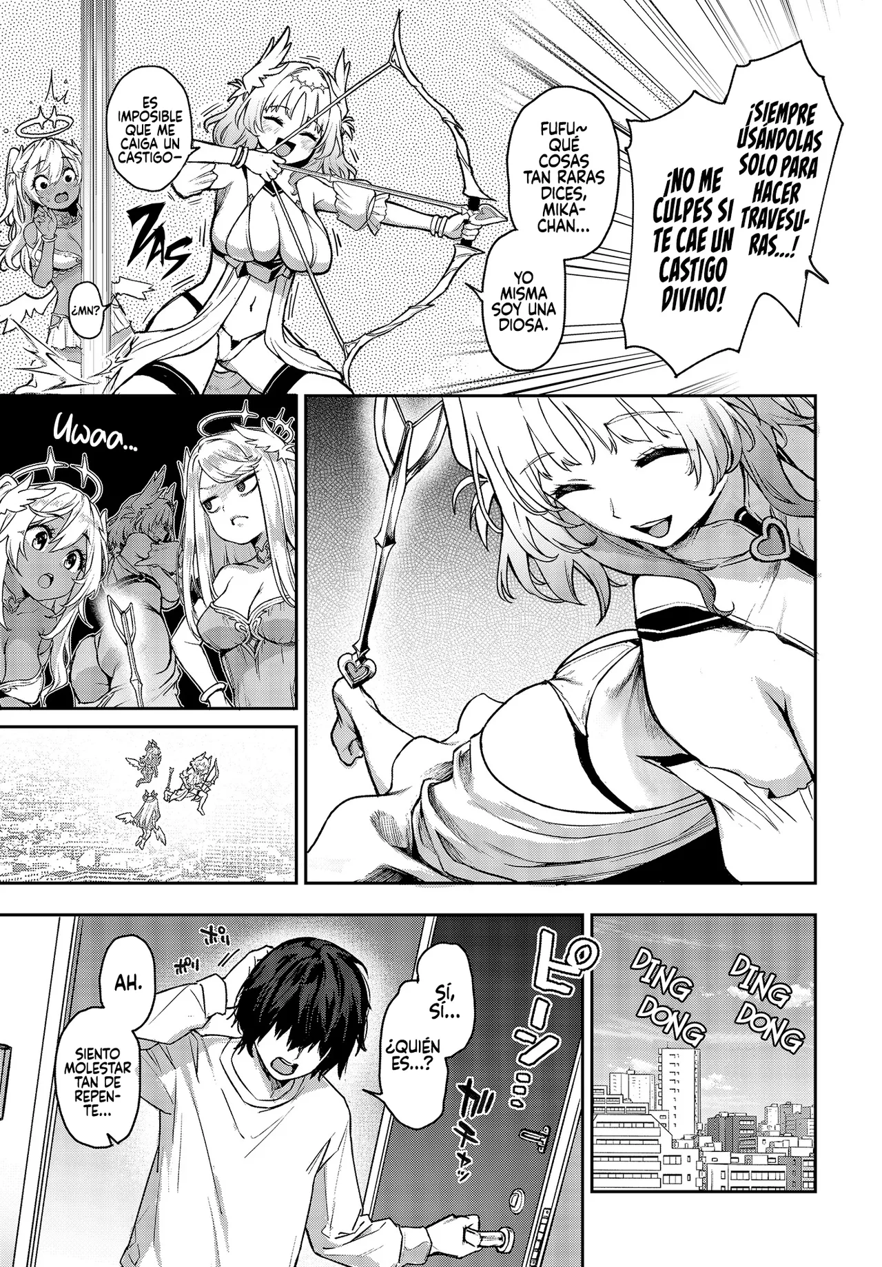 [Michiking] Ai No Megami Nan Desu Kedo Kanojo Ni Shite Moratte Ii Desu Ka? (COMIC Luxuria vol.01) [Spanish] [Rakuen Translations] [Digital] image number 4