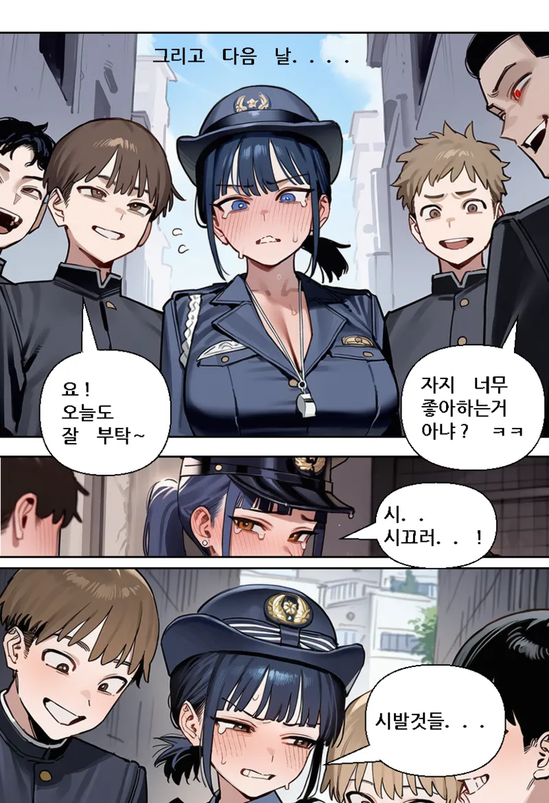 [Someday 8] Policewoman vs Juvenile delinquents [Korean] (AI Generated) image number 20