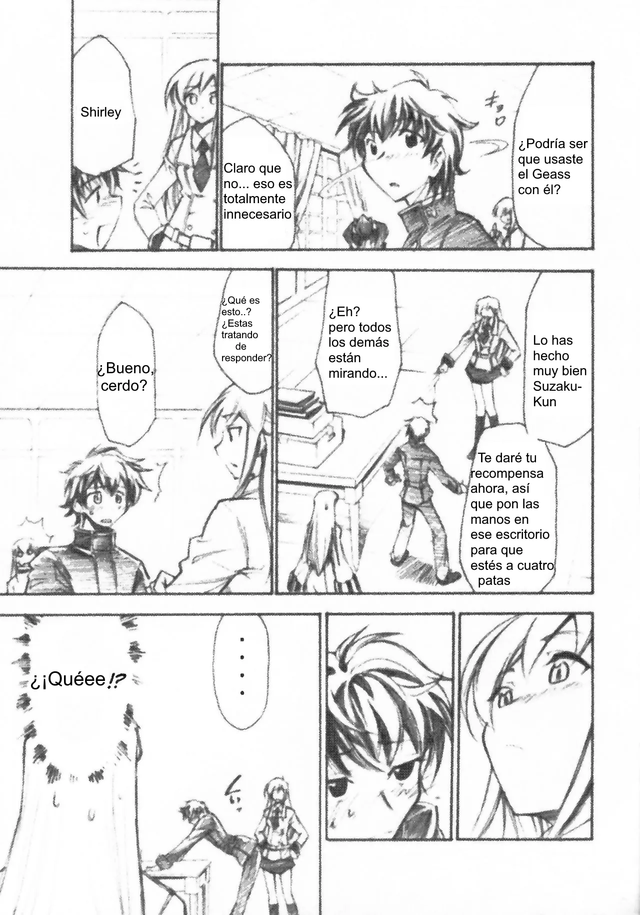 (GEASS Turbo) [Studio Kimigabuchi (Kimimaru)] Code Eross 3: Waga Na wa Ero (Code Geass) [Spanish] 10eme image