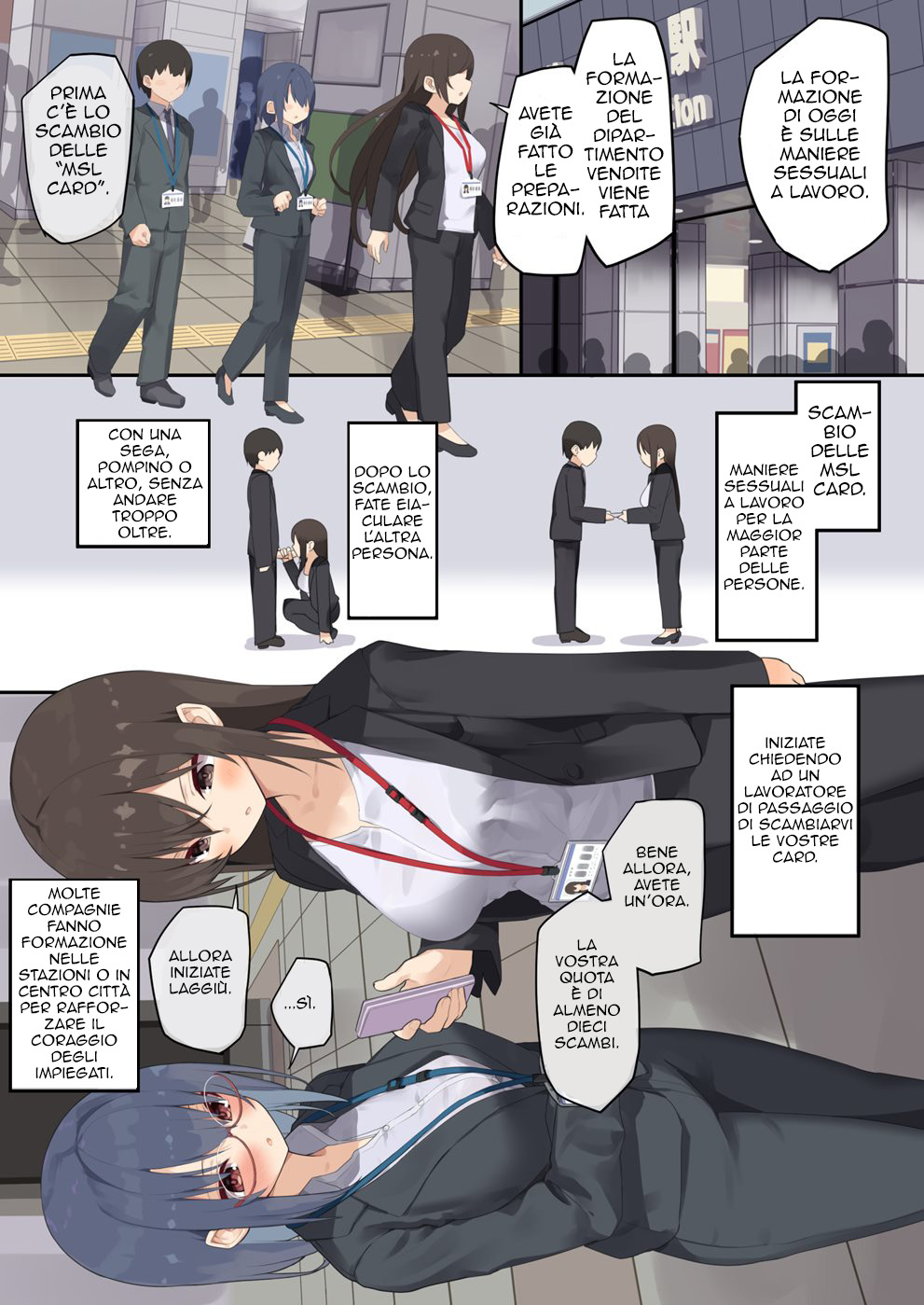 [Tokyo Prominence Tomato] Business Sex Manner Shinsotsu Hen | Galateo sessuale negli affari: Nuova dipendente [Italian] 图片编号 6