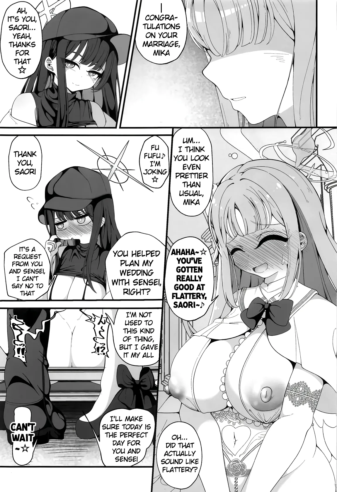 [Shiawase Hitotsubu (Shinozaki Ui)] Niteiru Futari wa Sensei (Saimin Oji-san) ga Daaisuki ~Jinsei Sayonara Wedding Hen~ (Blue Archive) [English] 이미지 번호 2