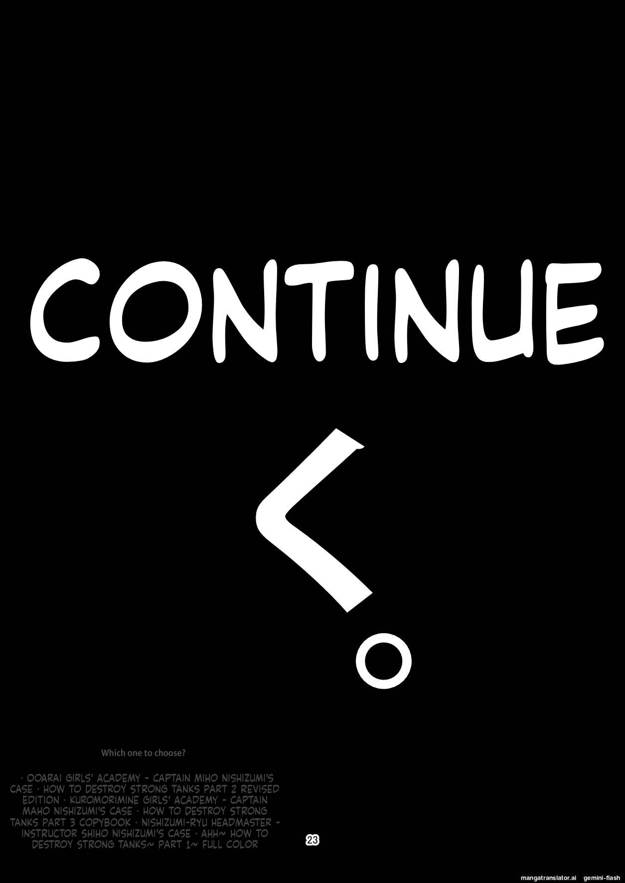 [Flaming Dragon (Bouto)] Tsuyoi Sensha no Kowashikata Sono 1 -Ooarai Joshi Gakuen Nishizumi Miho Taichou no Baai- (Girls und Panzer) (English) (MTL) Bildnummer 6