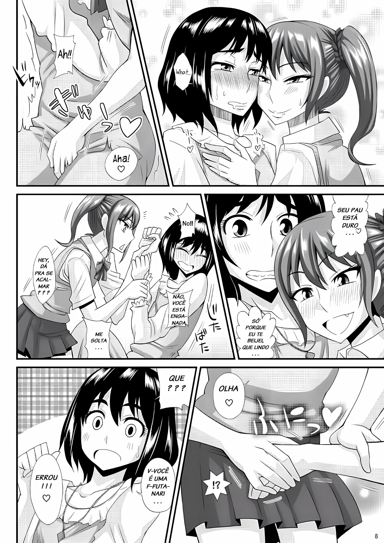 [Kurenai Yuuji] Futanari Musume ni Okasarechau! [Portuguese-BR] [Upscale] 图片编号 55