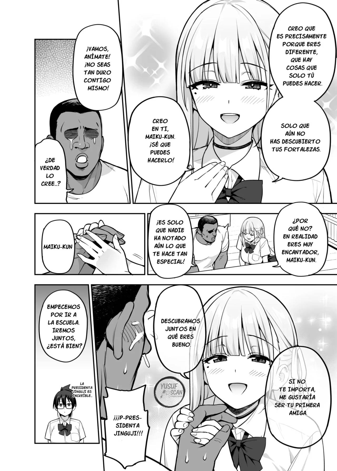 [TRY&Hougen Futari Shakai (TRY Hougen)] Seitokai no Joshi-tachi ga Kyonyuu Sugiru Ken | ¡Sobre las Enormes Tetas de las Miembros del Consejo Estudiantil! [Spanish] [YusufScan] [Decensored] [Digital] numero di immagine  40