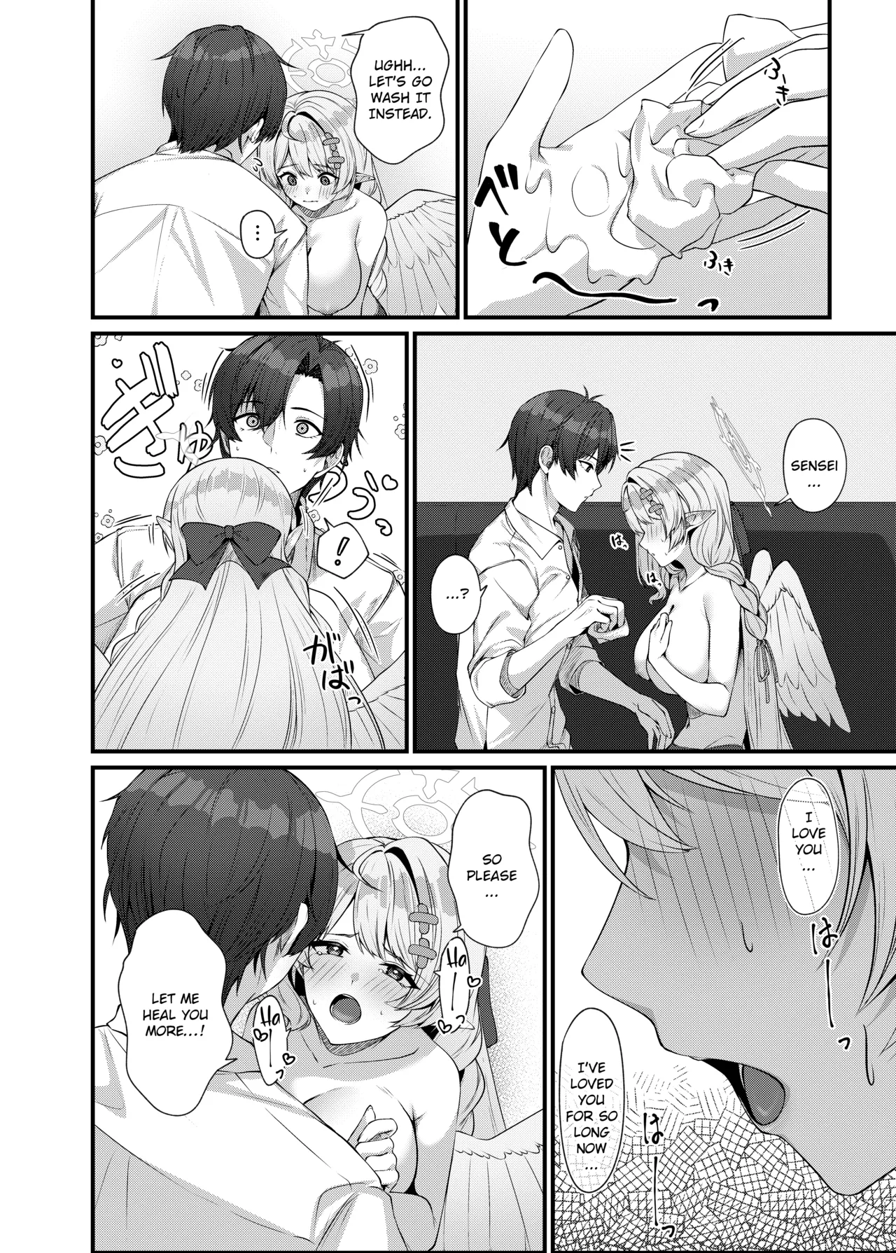 [Mendako Suizokukan (Oruka)] Sensei ni Kyuugo no Te o! || A Helping Hand for Sensei! (Blue Archive) [Digital] [English] [Literally Starving] image number 24