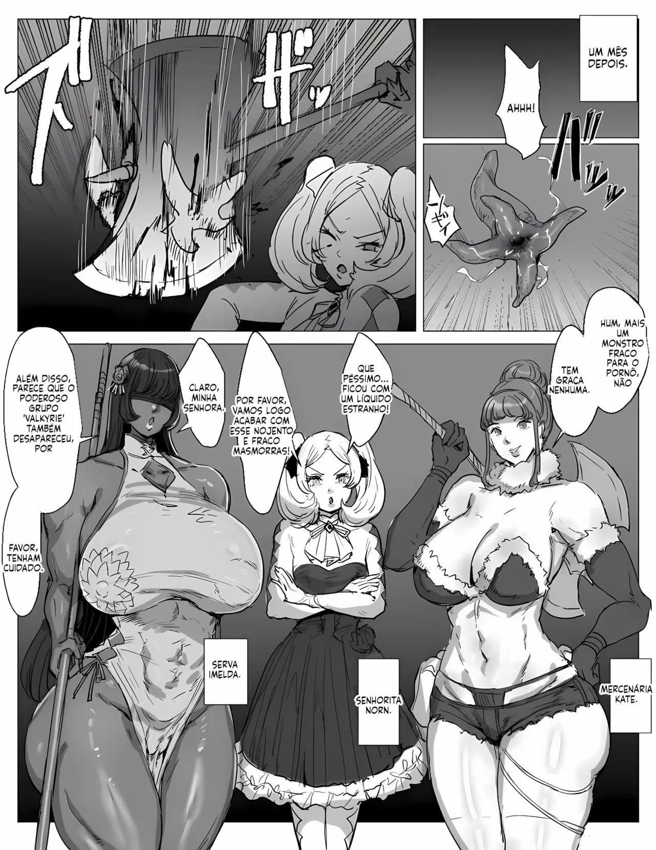 [Meshi Shinja] Saikyou Futanari Party ga Ero Dungeon ni Buzama Haiboku Suru Hanashi [Portuguese-BR] [Upscale] 54eme image