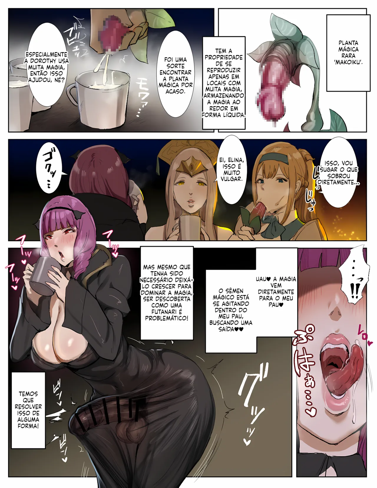 [Meshi Shinja] Saikyou Futanari Party ga Ero Dungeon ni Buzama Haiboku Suru Hanashi [Portuguese-BR] [Upscale] 77eme image